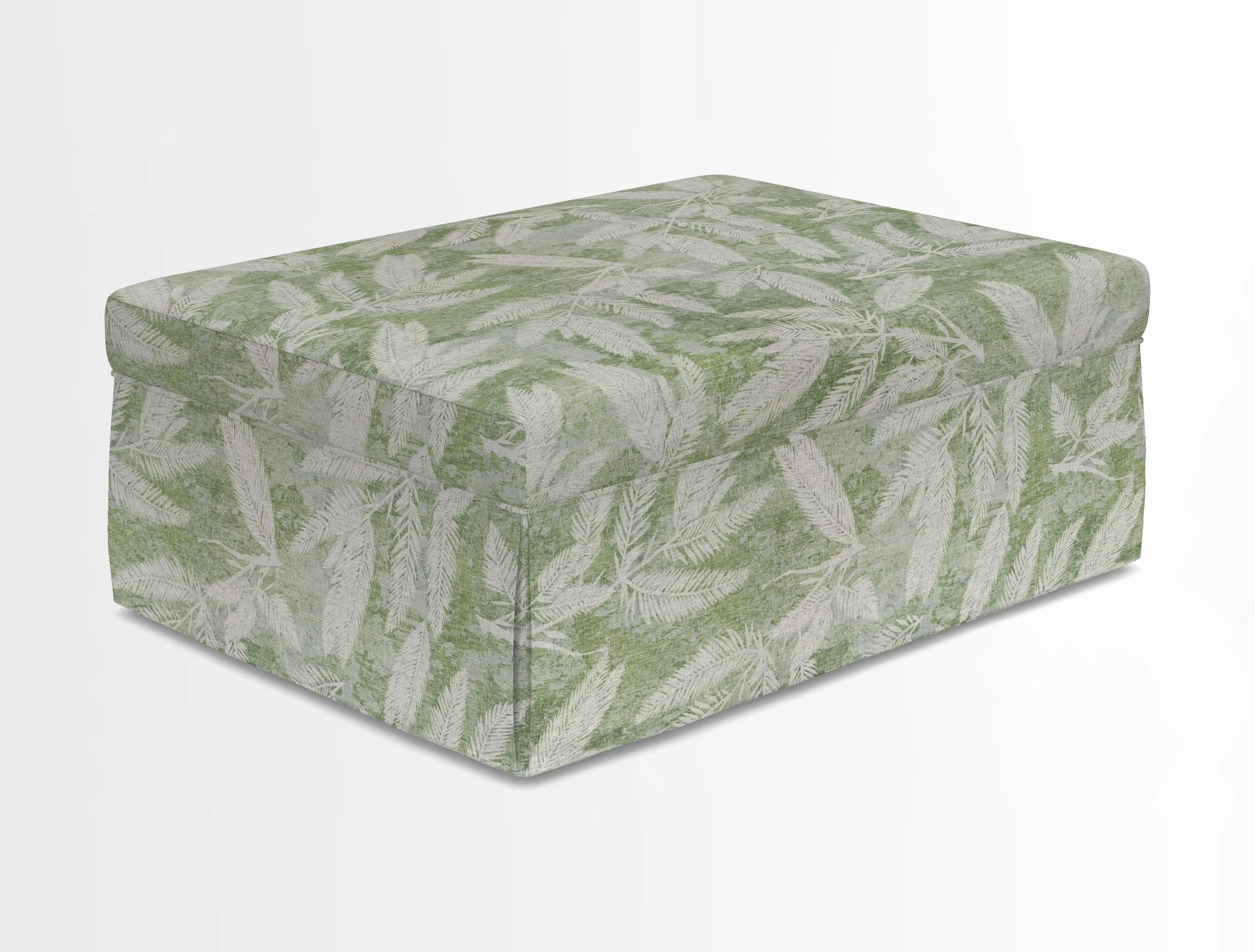 Fontwell footstool in Globe Thistle Storm