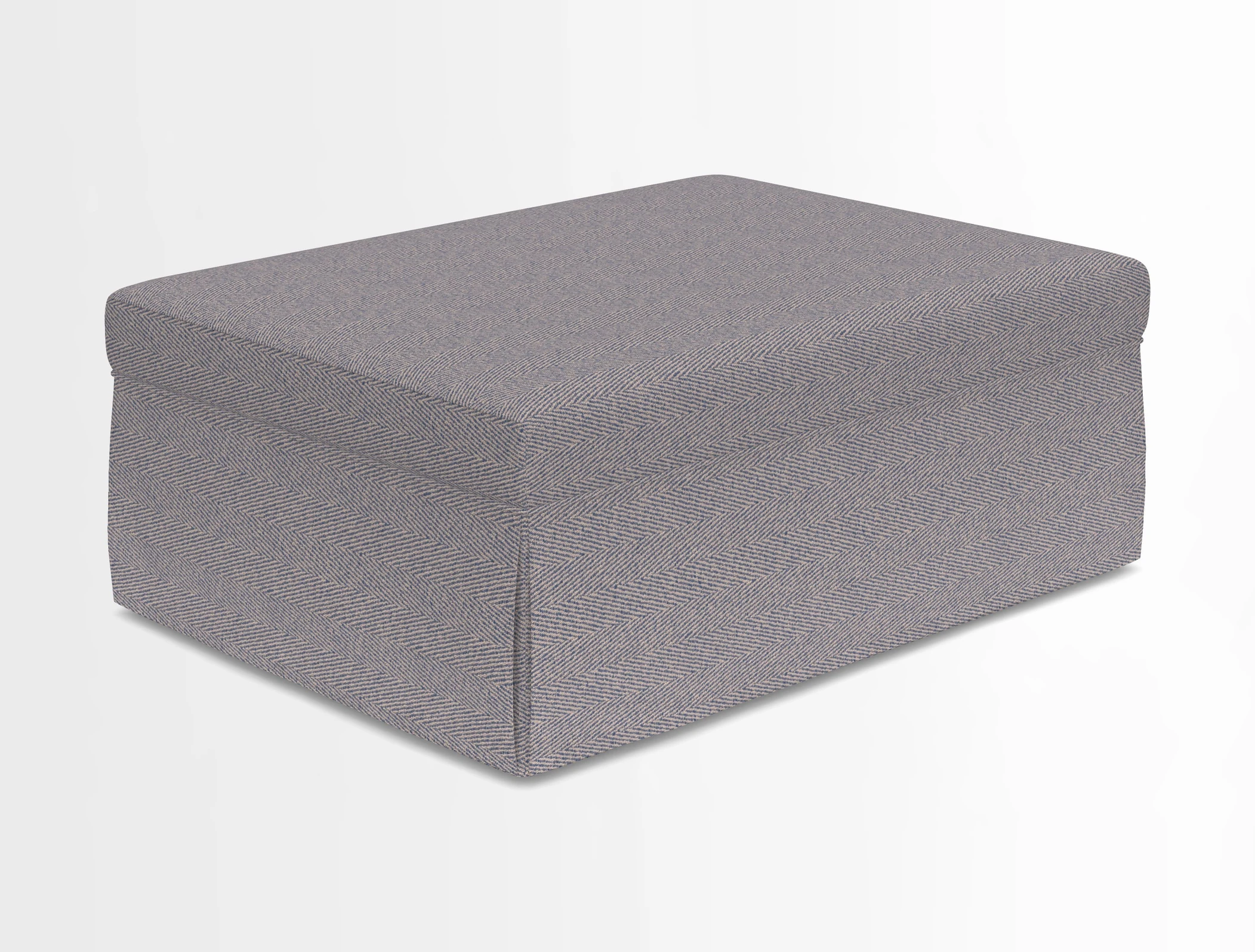 Fontwell footstool in Globe Thistle Storm