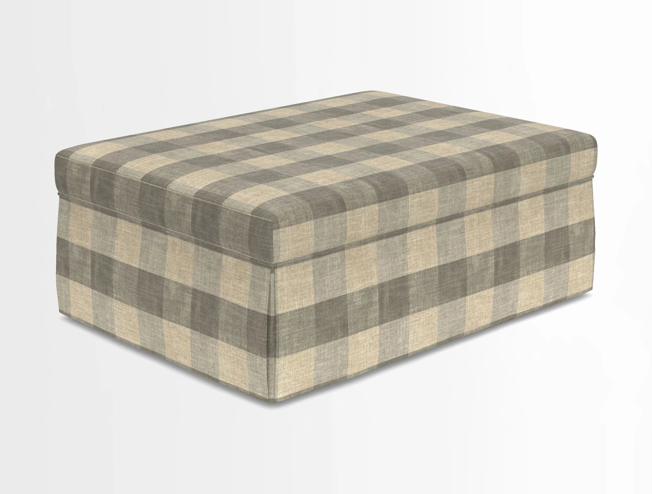 Fontwell footstool in Globe Thistle Storm