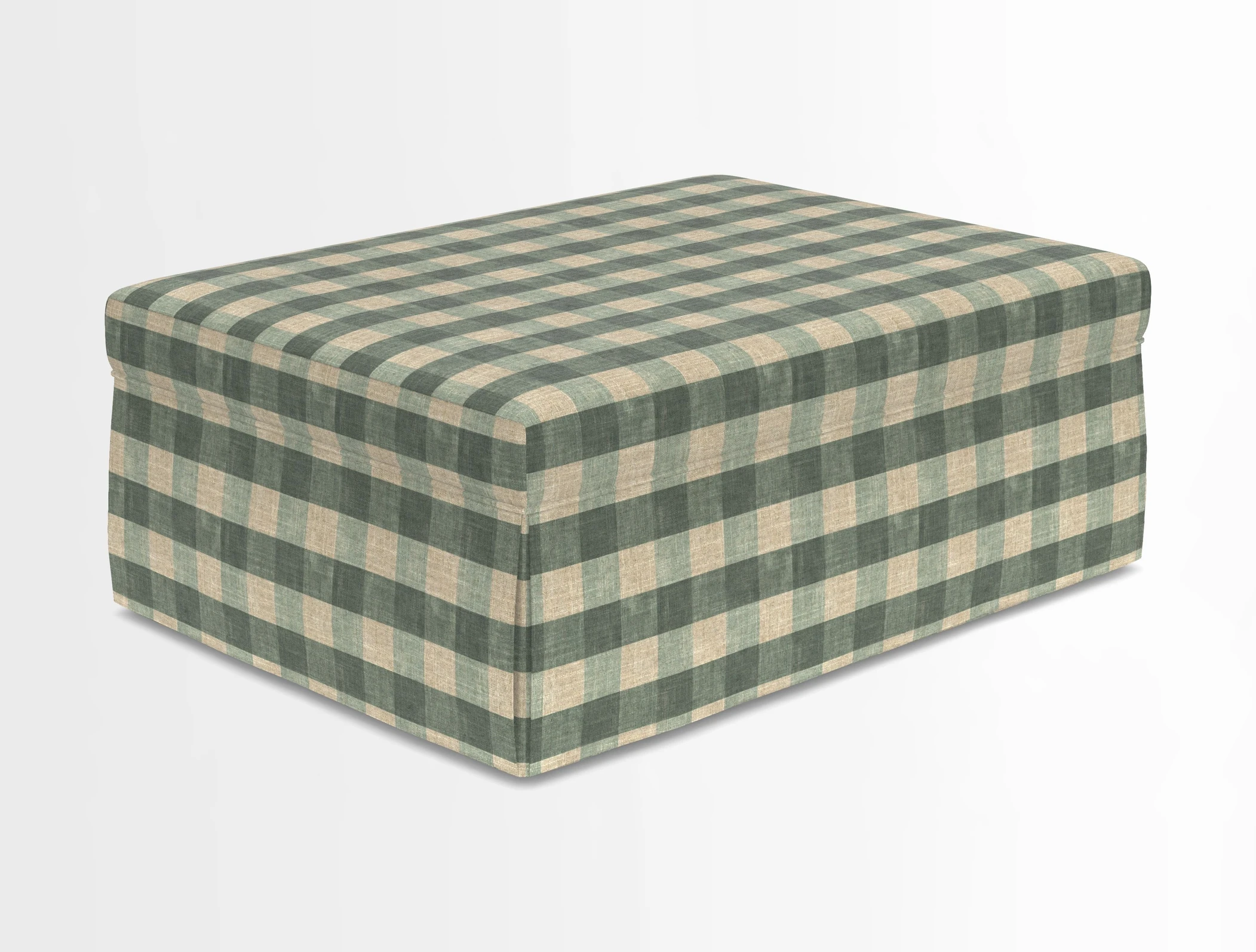 Fontwell footstool in Globe Thistle Storm
