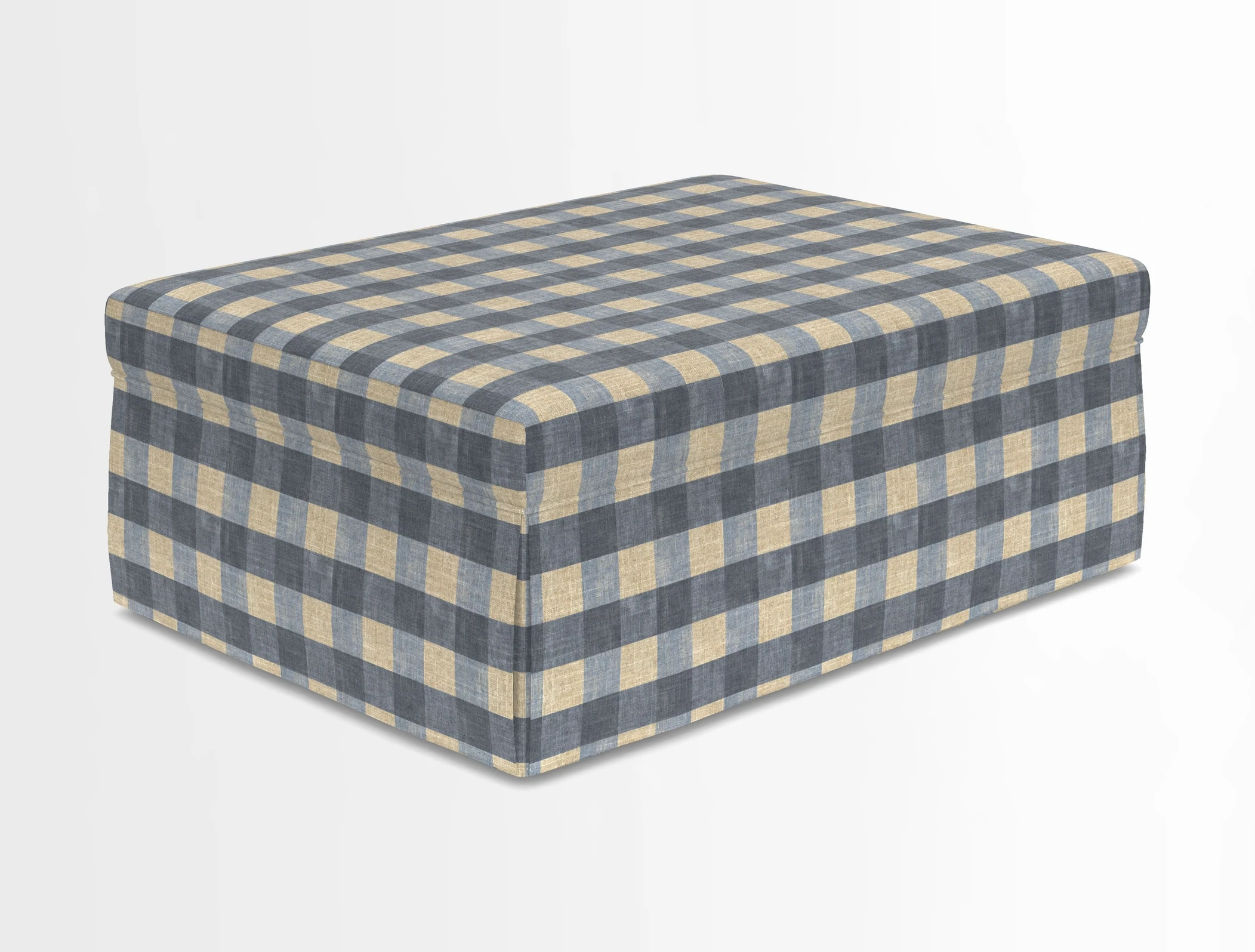 Fontwell footstool in Globe Thistle Storm