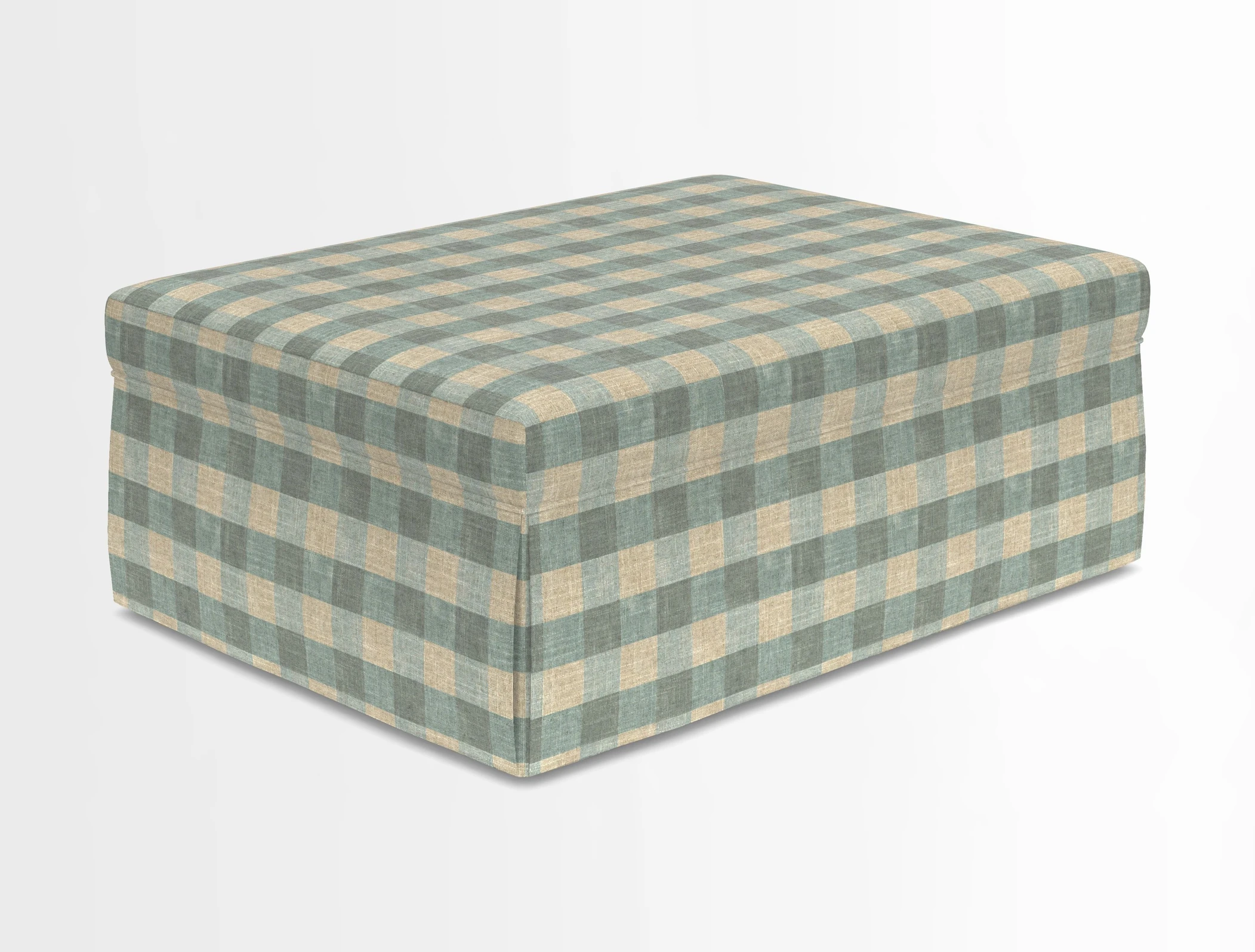 Fontwell footstool in Globe Thistle Storm