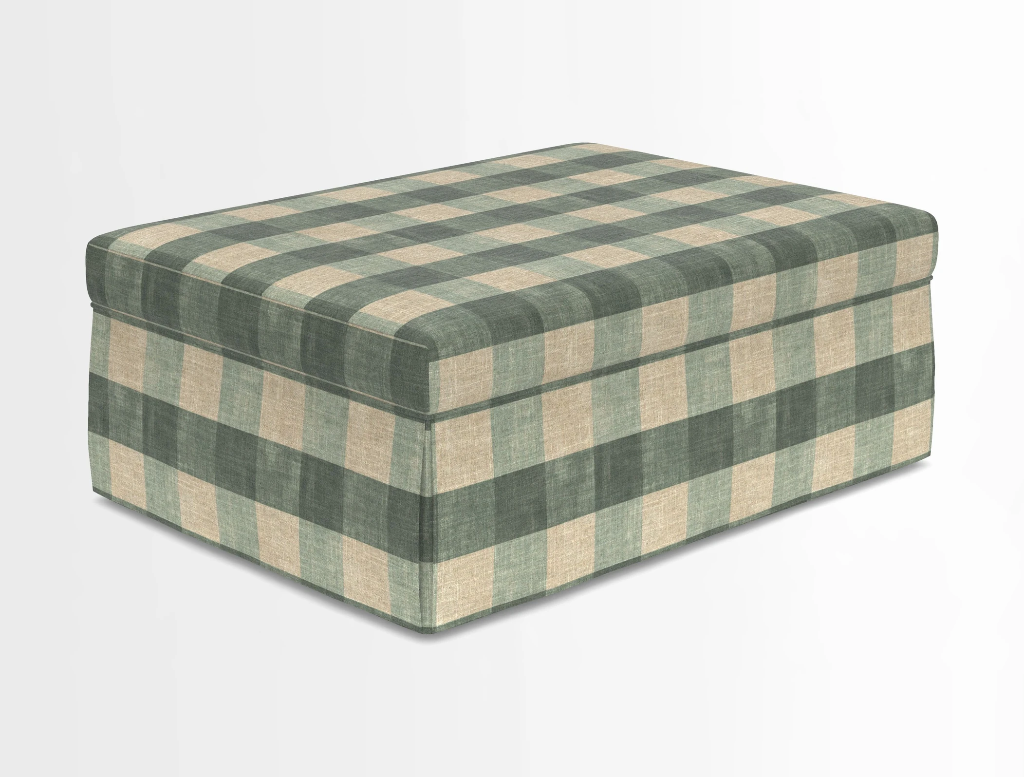 Fontwell footstool in Globe Thistle Storm