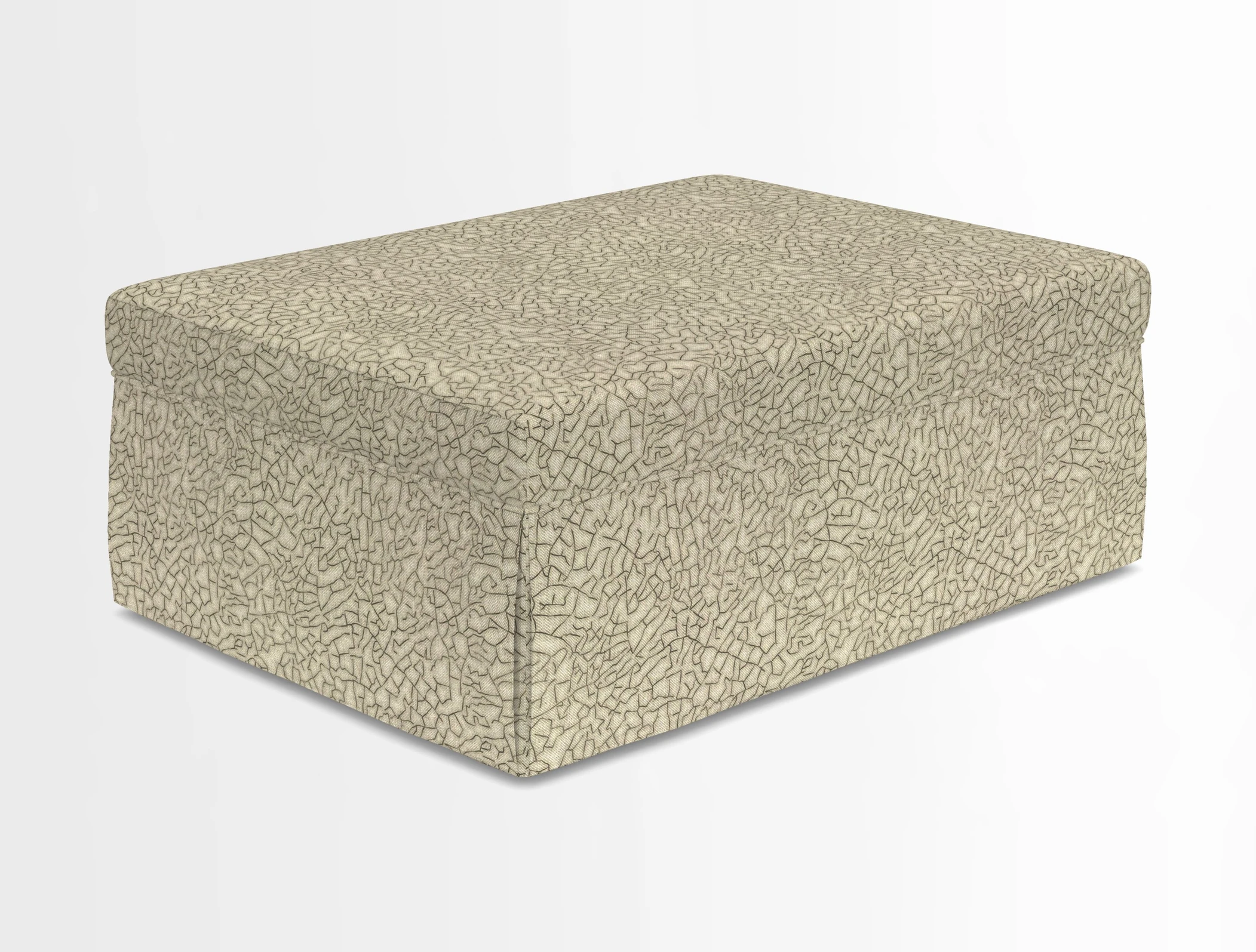 Fontwell footstool in Globe Thistle Storm