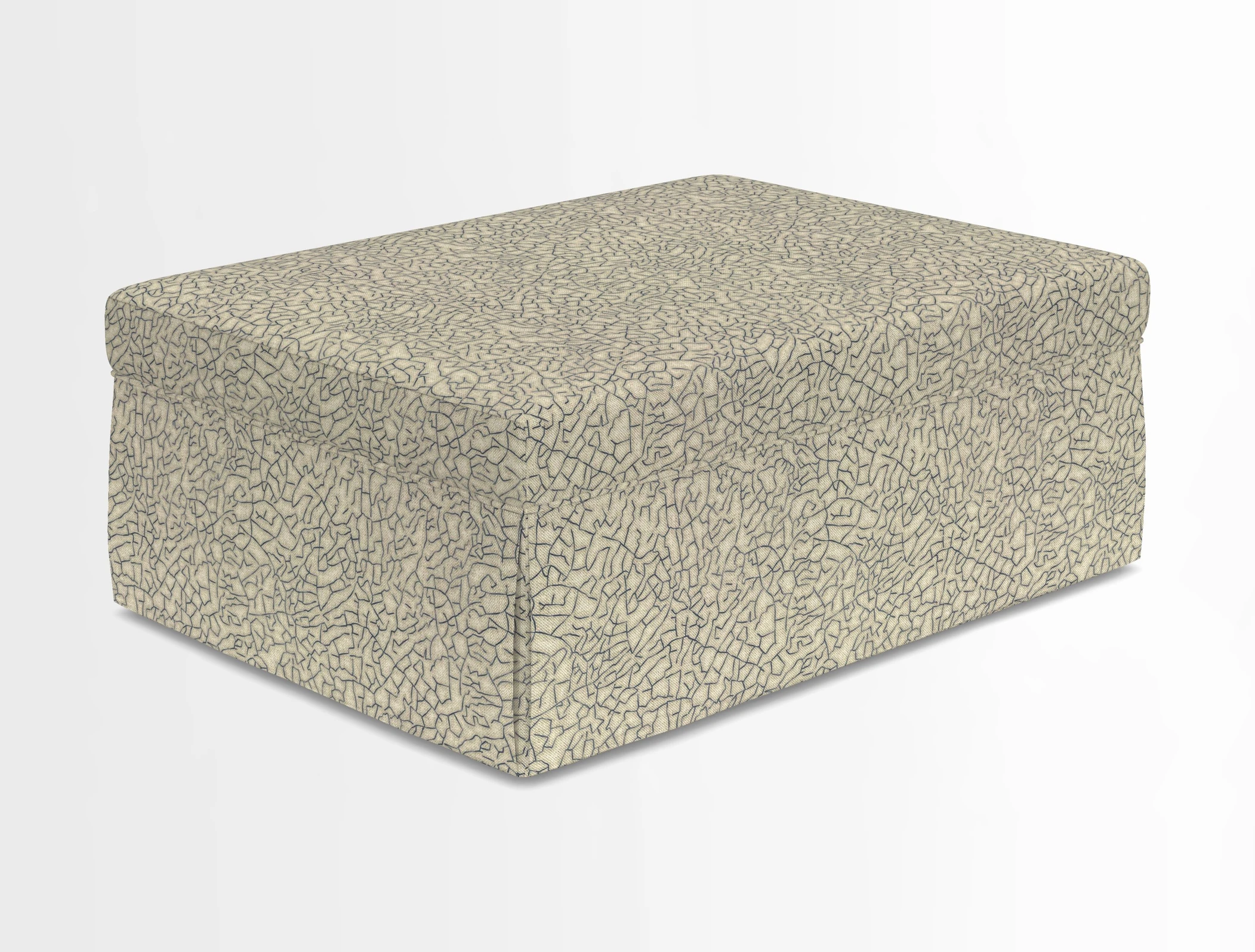 Fontwell footstool in Globe Thistle Storm