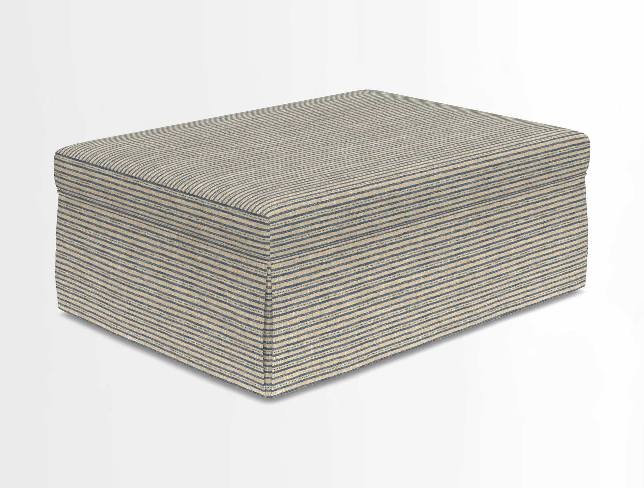Fontwell footstool in Globe Thistle Storm