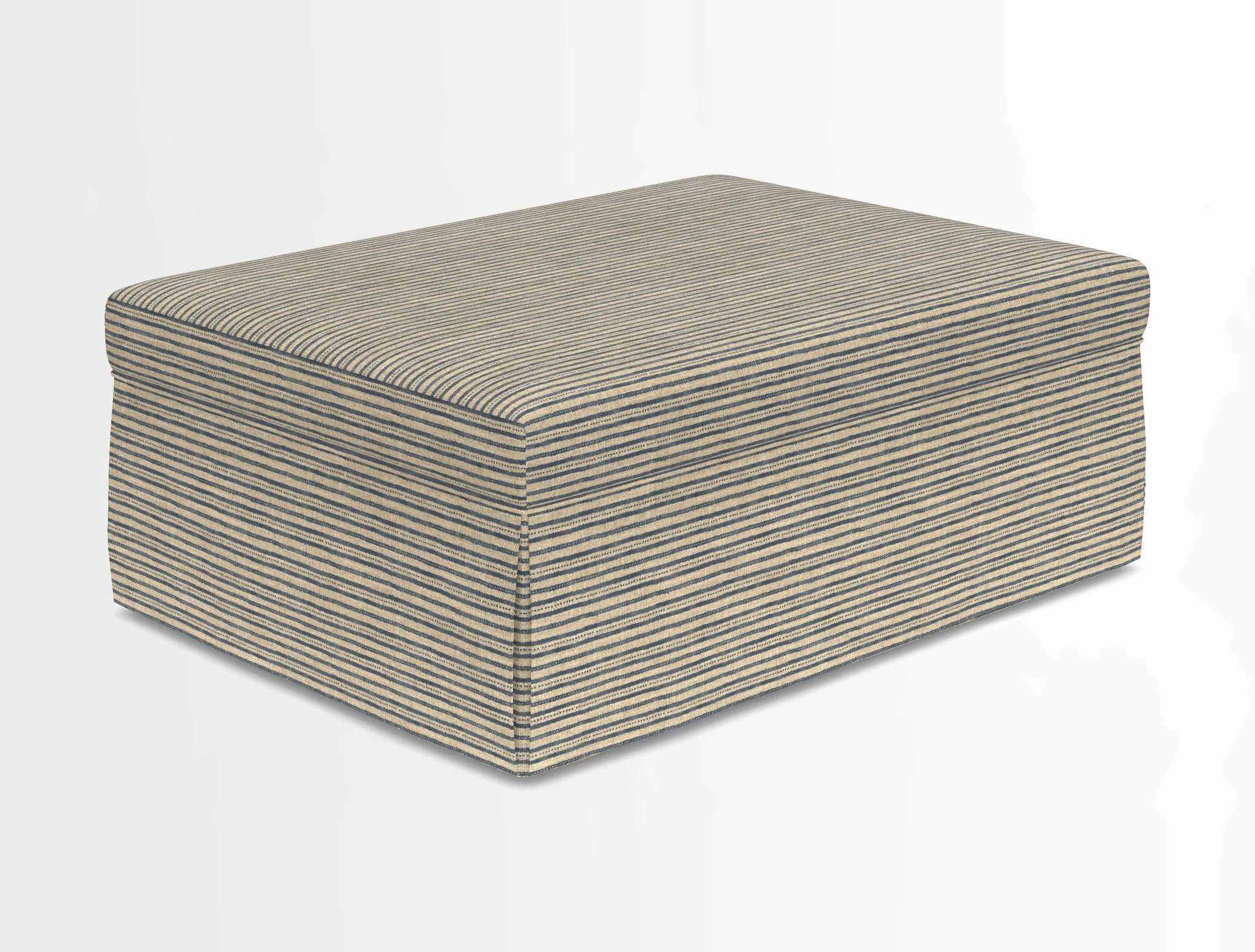 Fontwell footstool in Globe Thistle Storm
