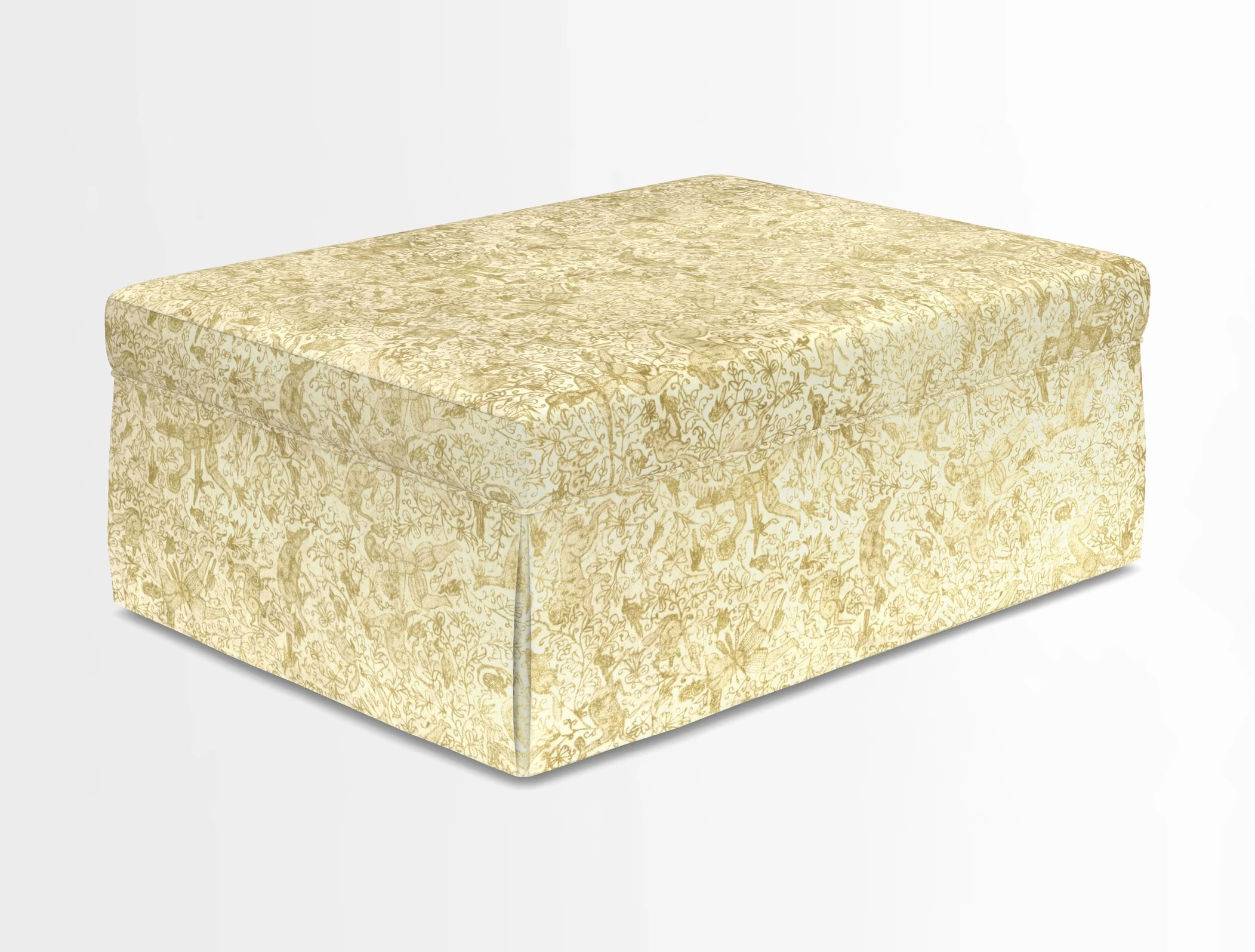Fontwell footstool in Globe Thistle Storm