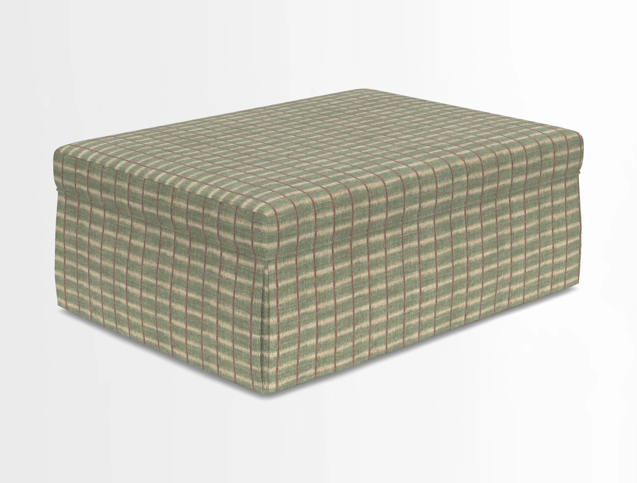 Fontwell footstool in Globe Thistle Storm