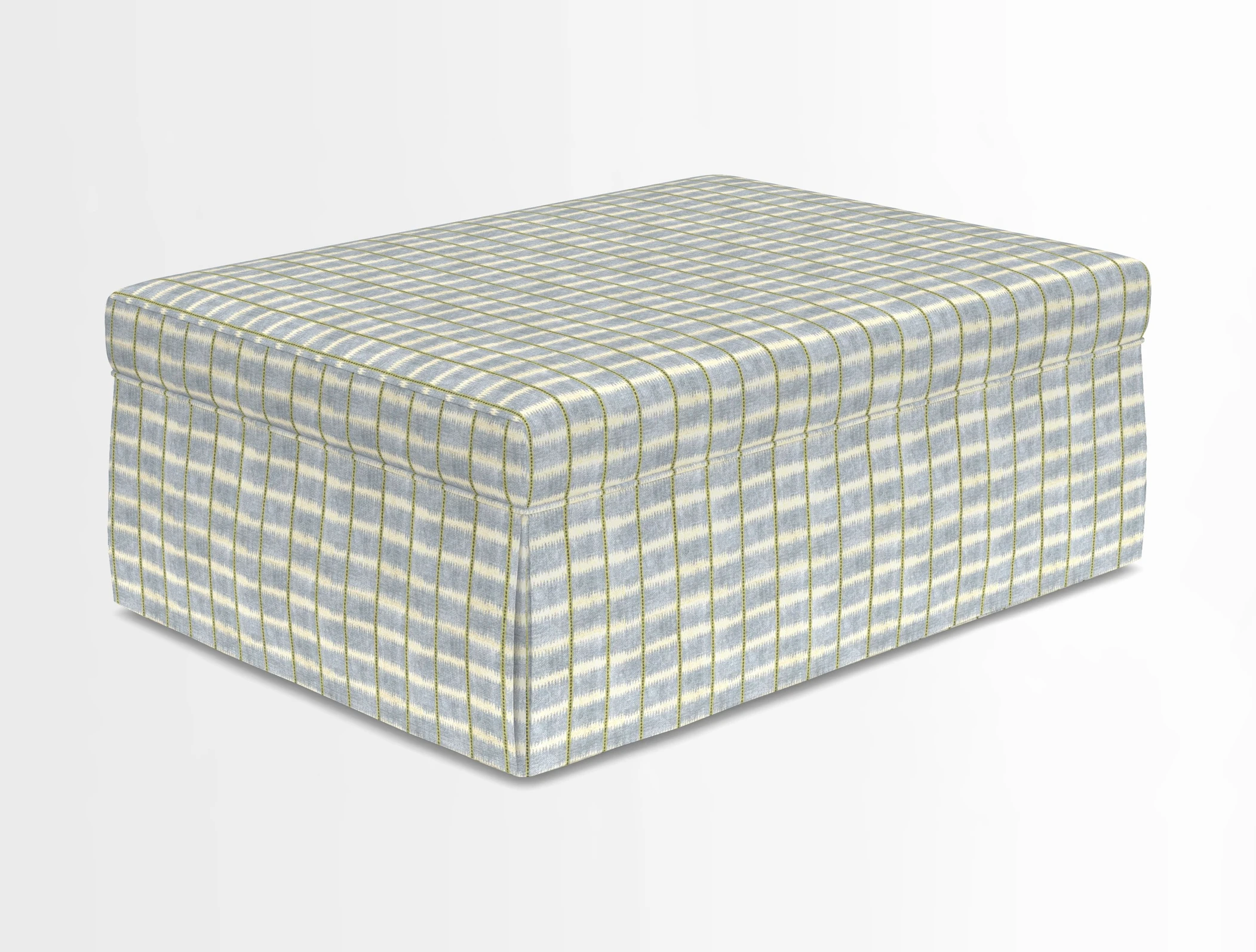 Fontwell footstool in Globe Thistle Storm