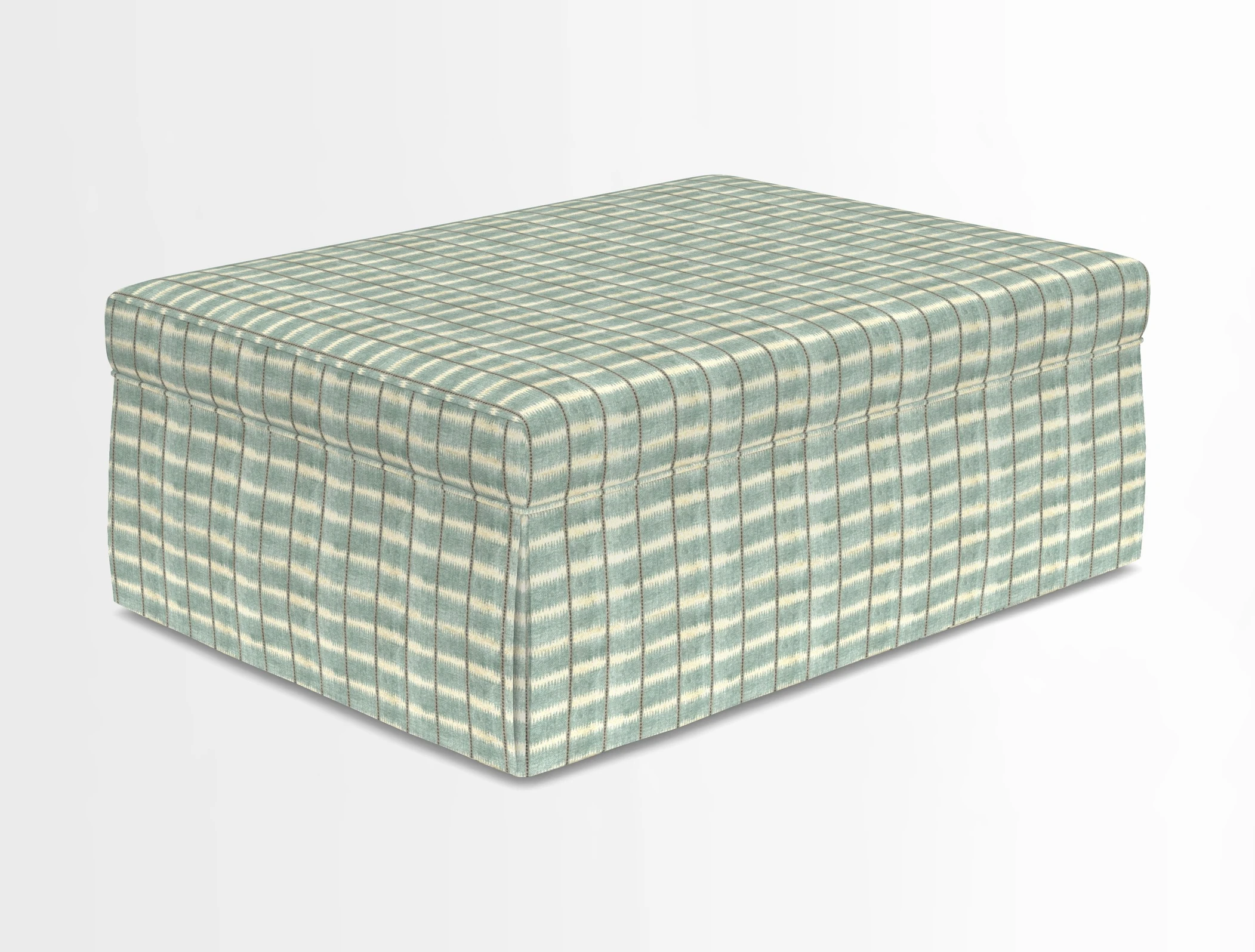 Fontwell footstool in Globe Thistle Storm