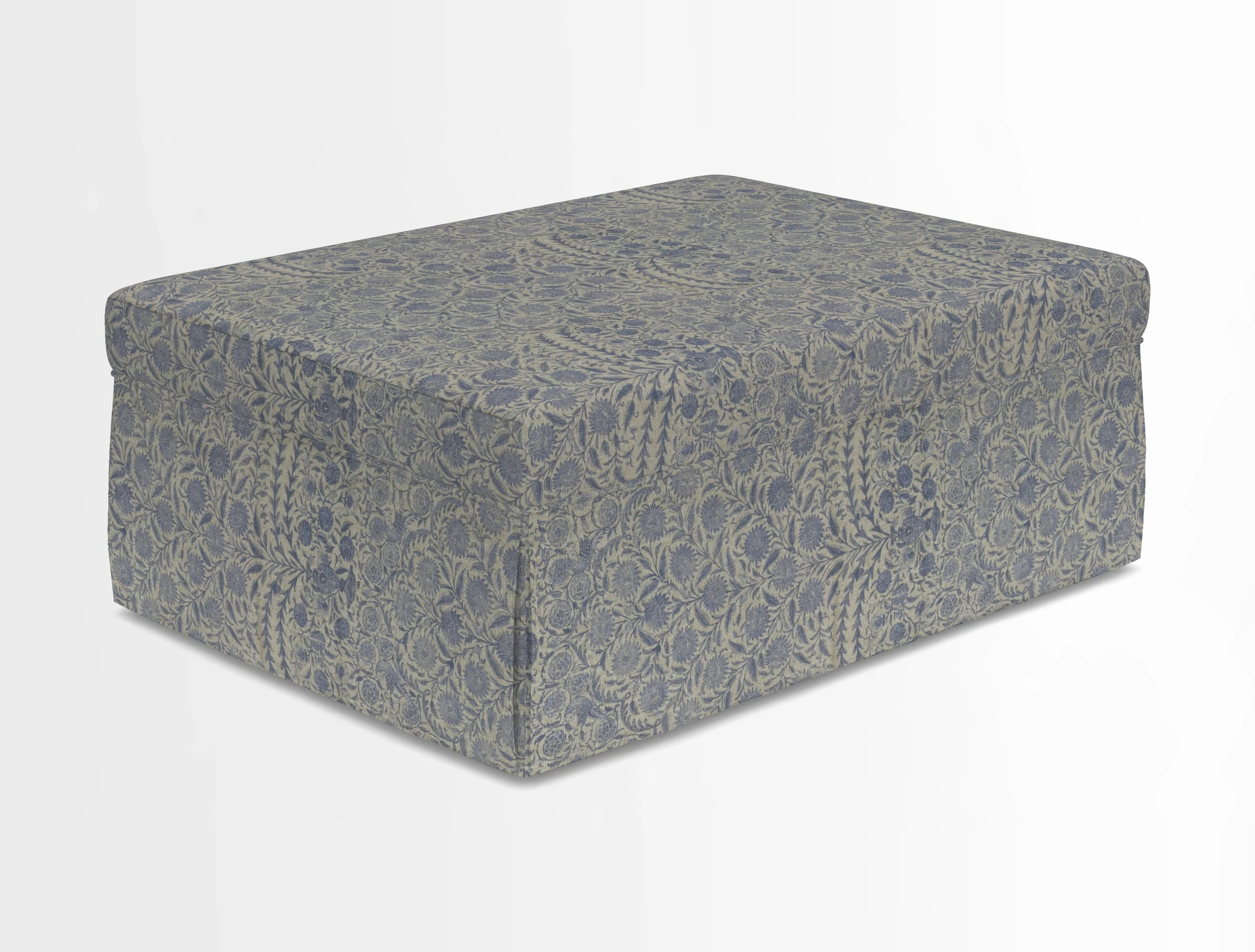 Fontwell footstool in Globe Thistle Storm
