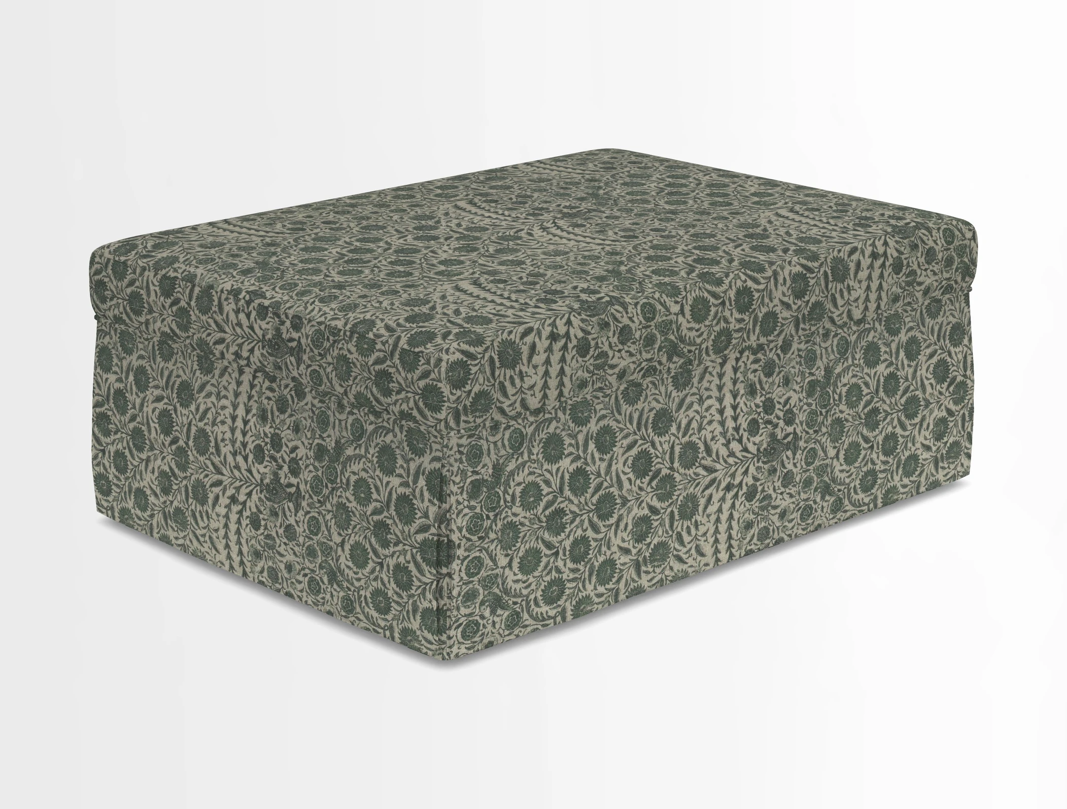 Fontwell footstool in Globe Thistle Storm