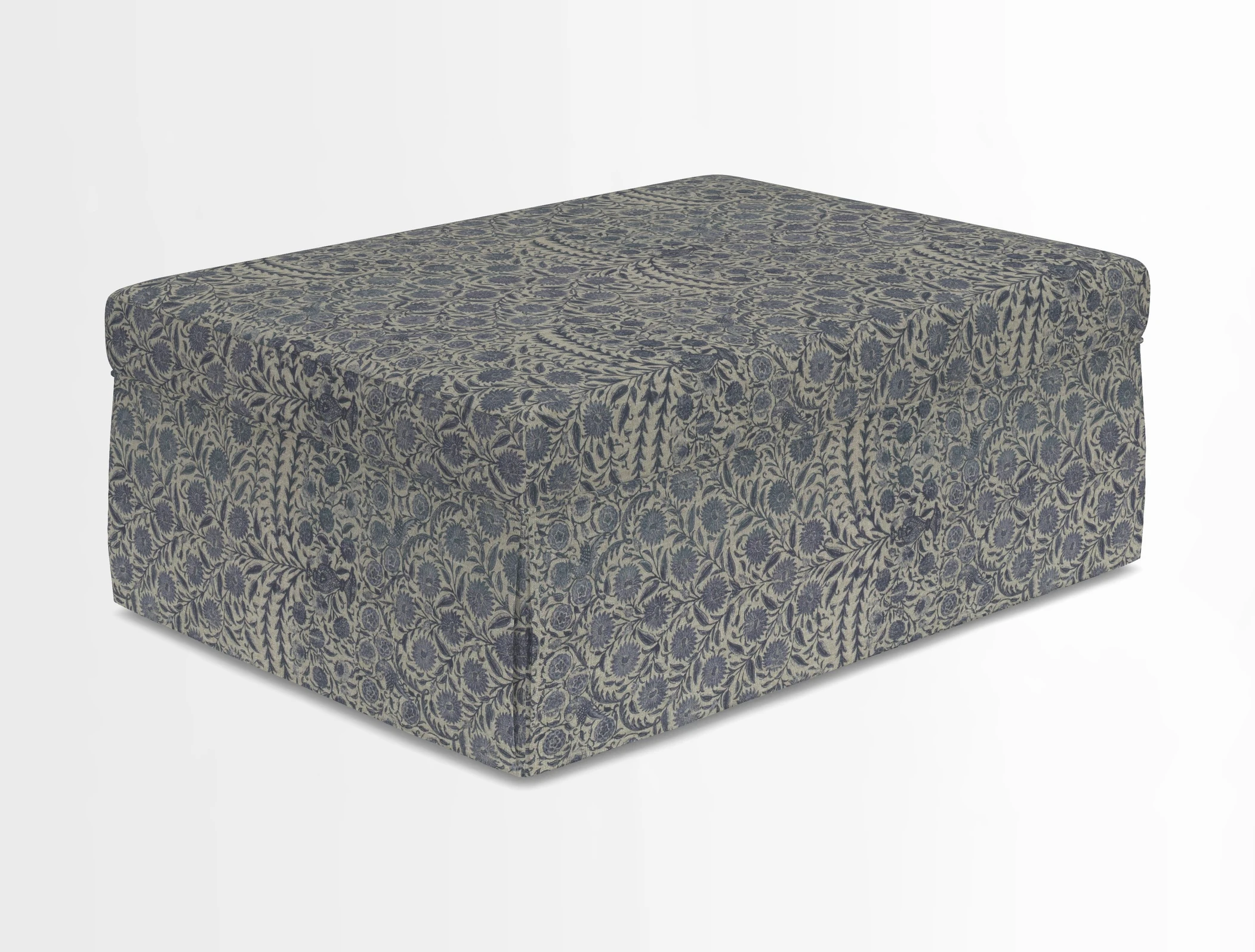 Fontwell footstool in Globe Thistle Storm