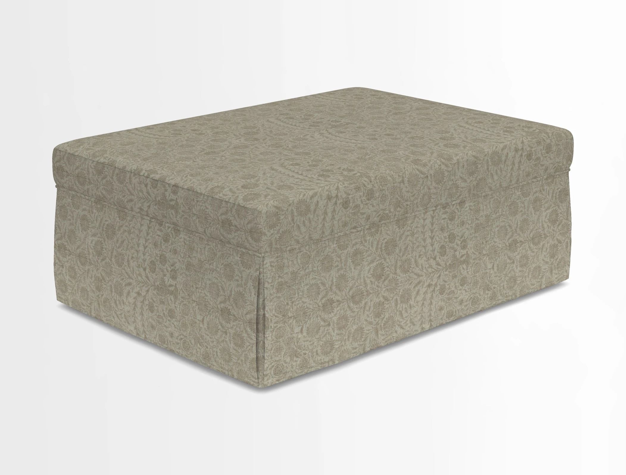 Fontwell footstool in Globe Thistle Storm
