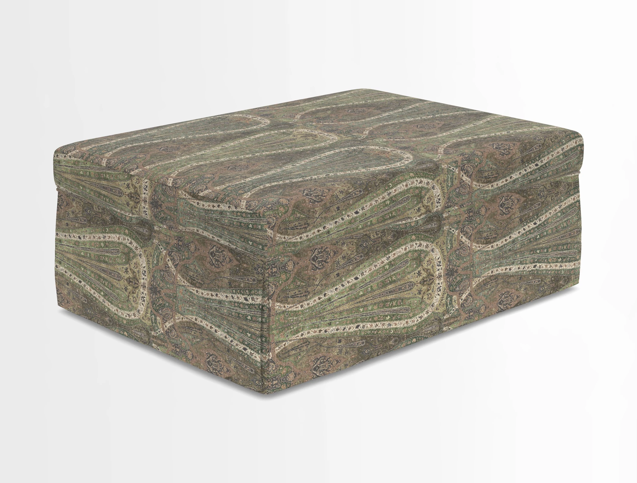 Fontwell footstool in Globe Thistle Storm