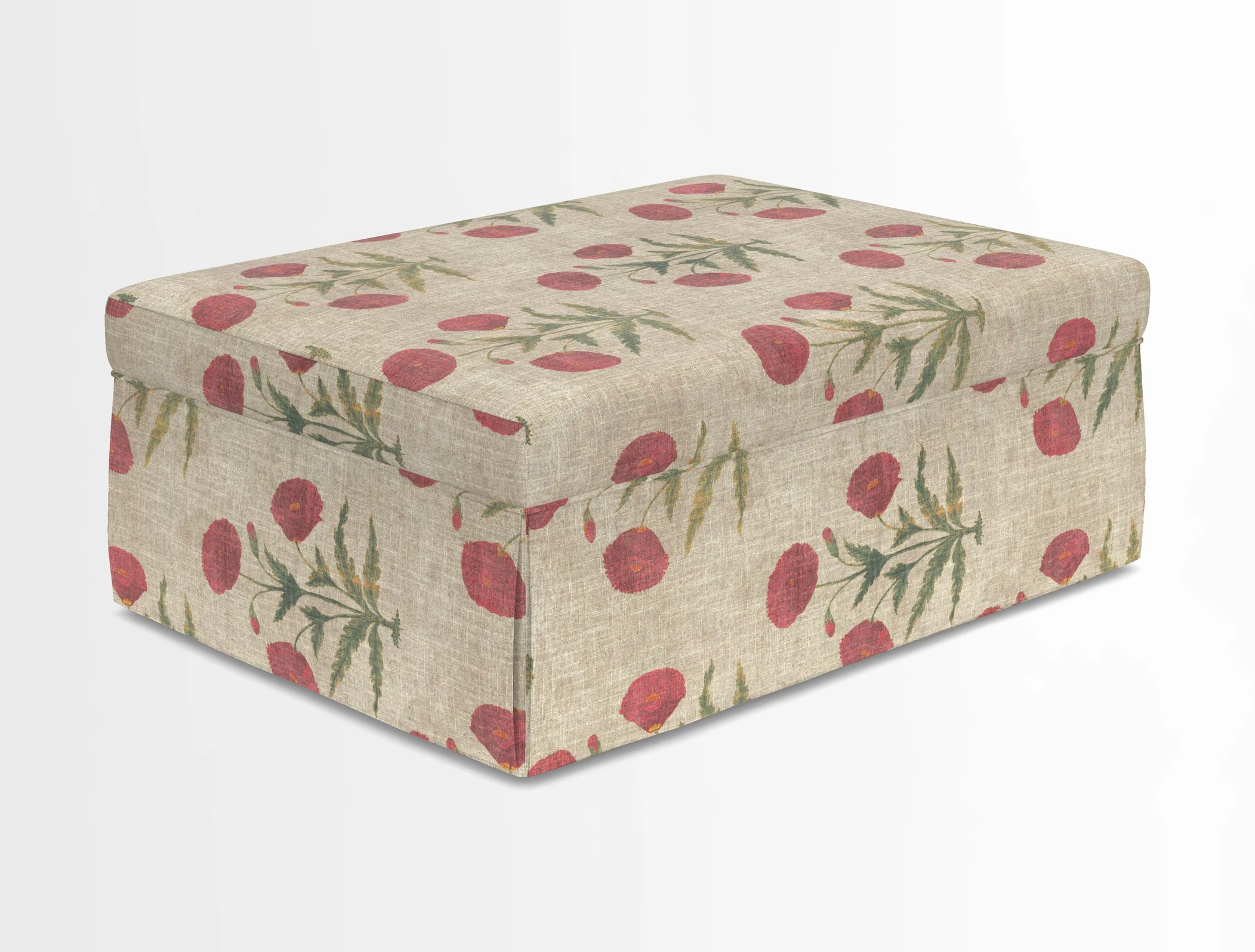 Fontwell footstool in Globe Thistle Storm