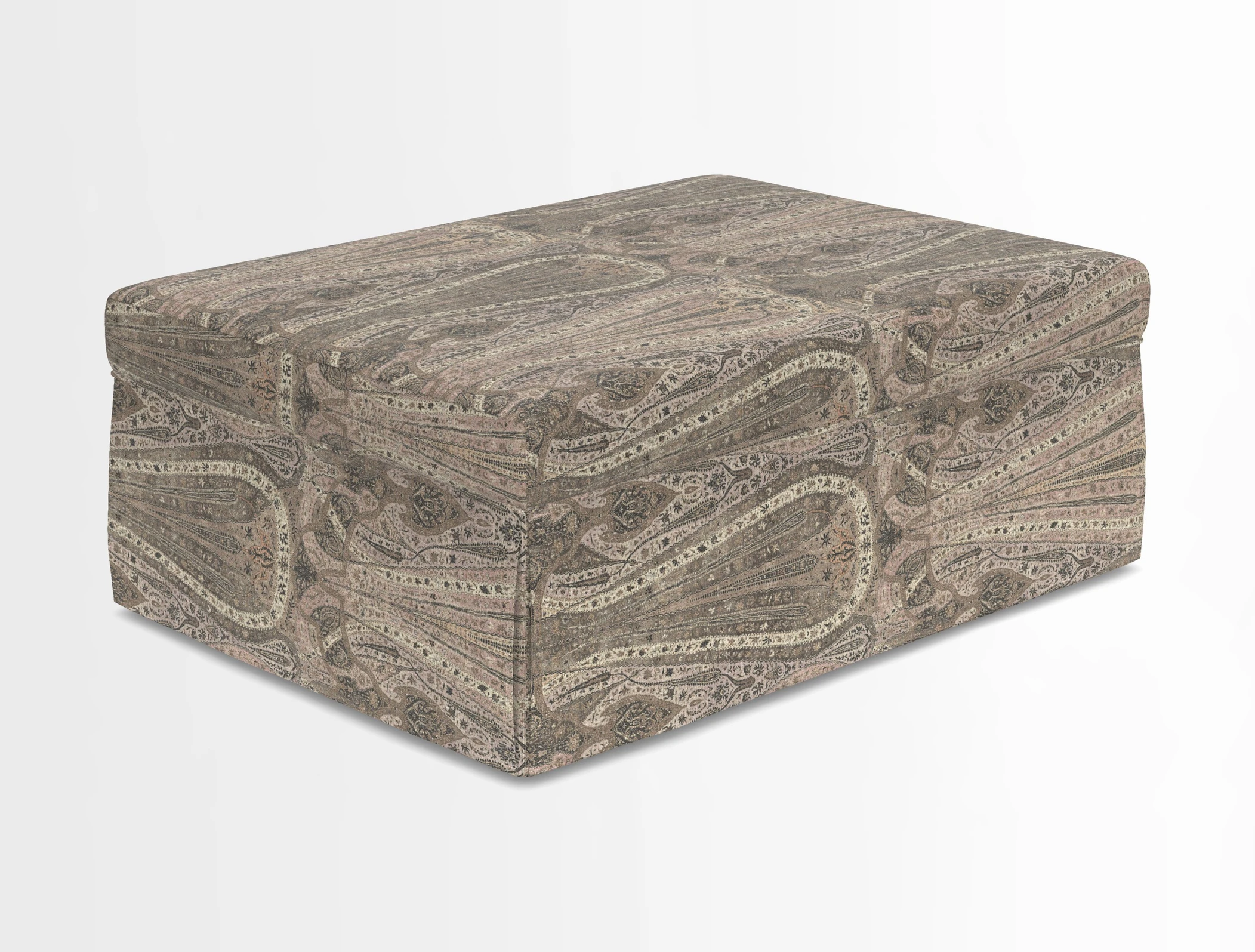 Fontwell footstool in Globe Thistle Storm
