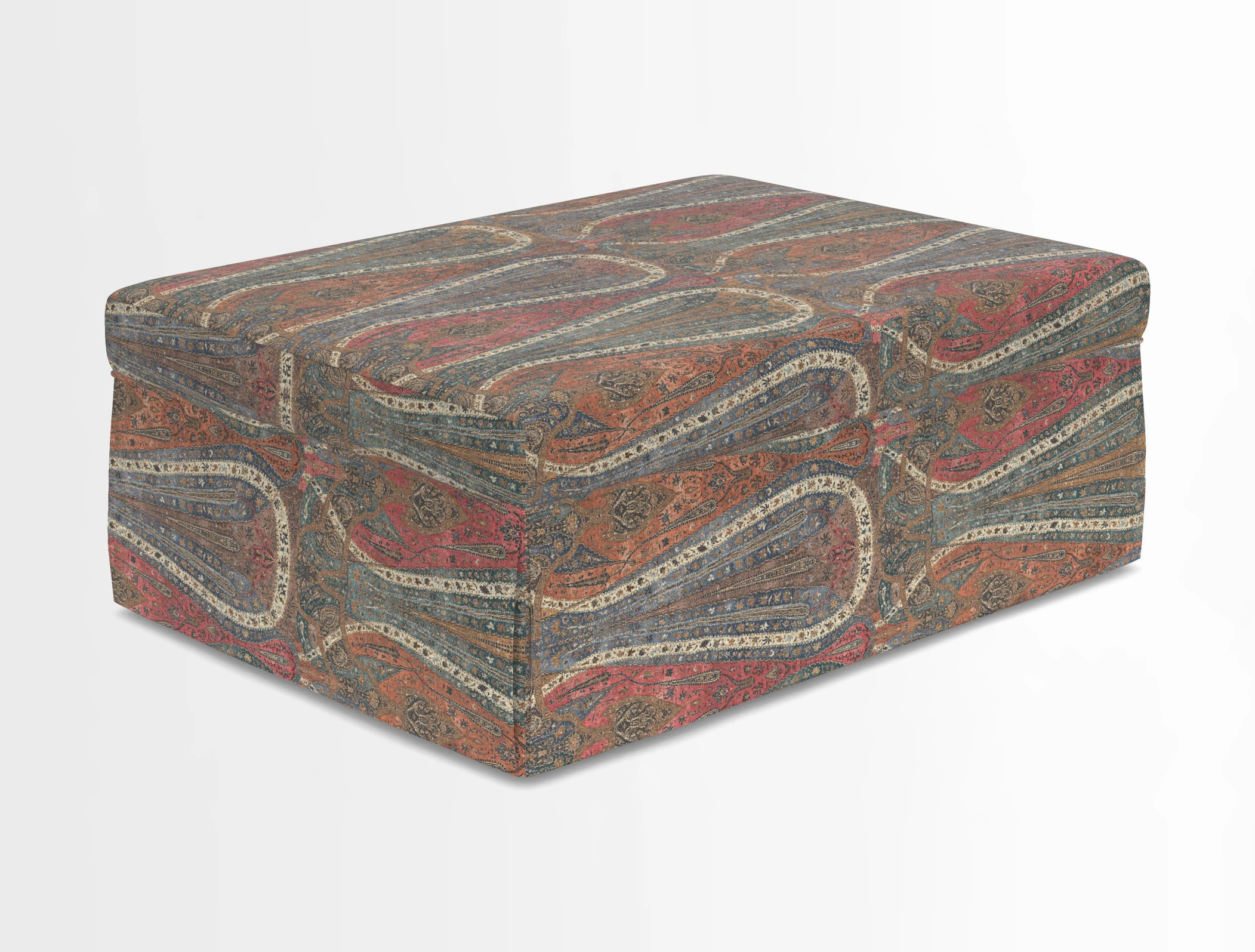 Fontwell footstool in Globe Thistle Storm