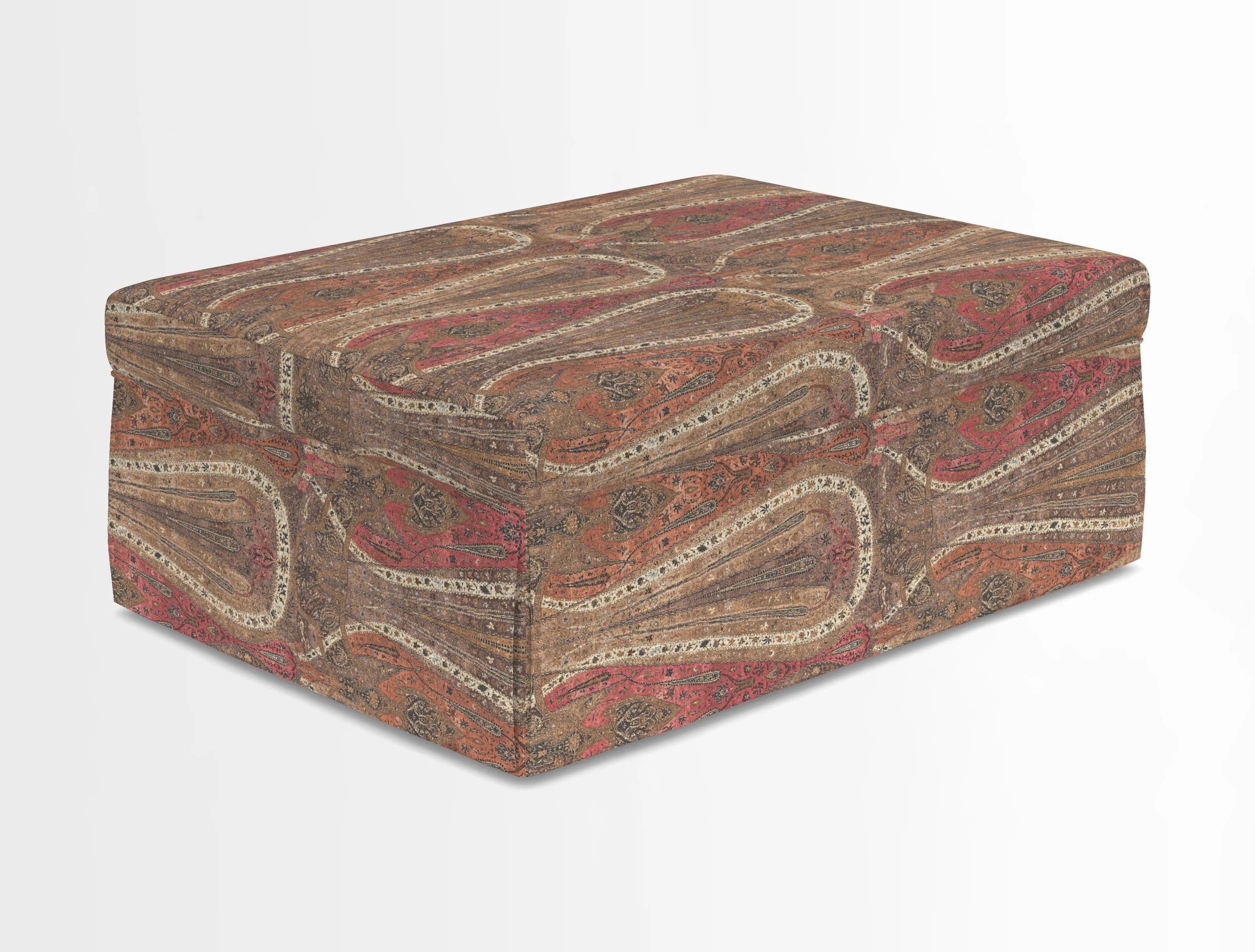 Fontwell footstool in Globe Thistle Storm