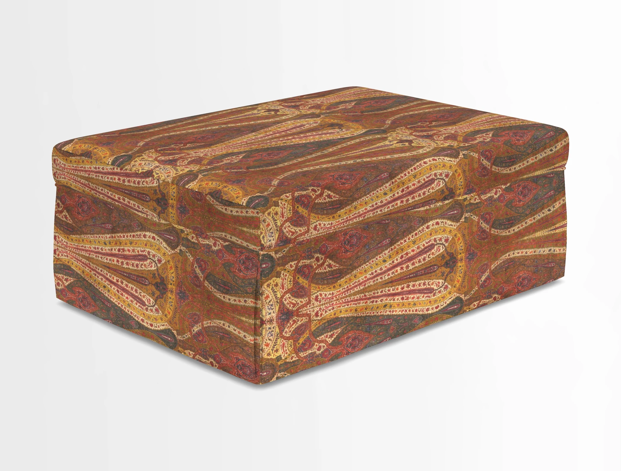 Fontwell footstool in Globe Thistle Storm