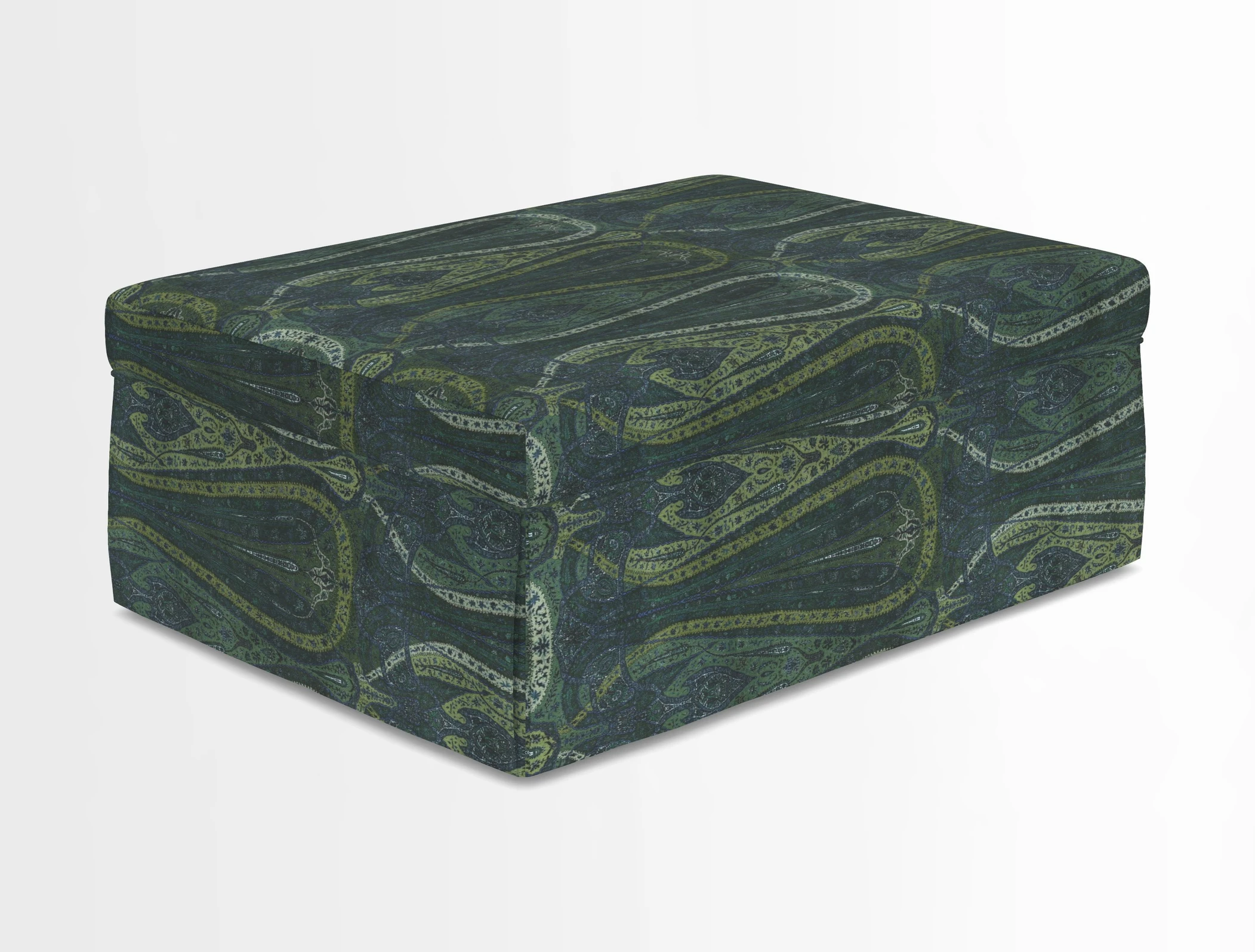 Fontwell footstool in Globe Thistle Storm