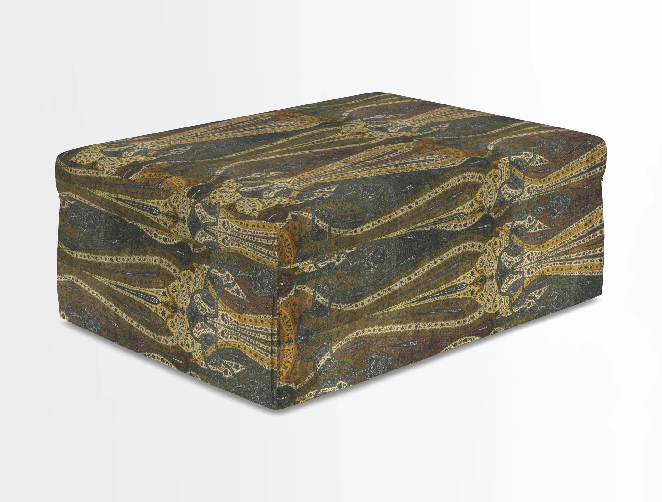 Fontwell footstool in Globe Thistle Storm