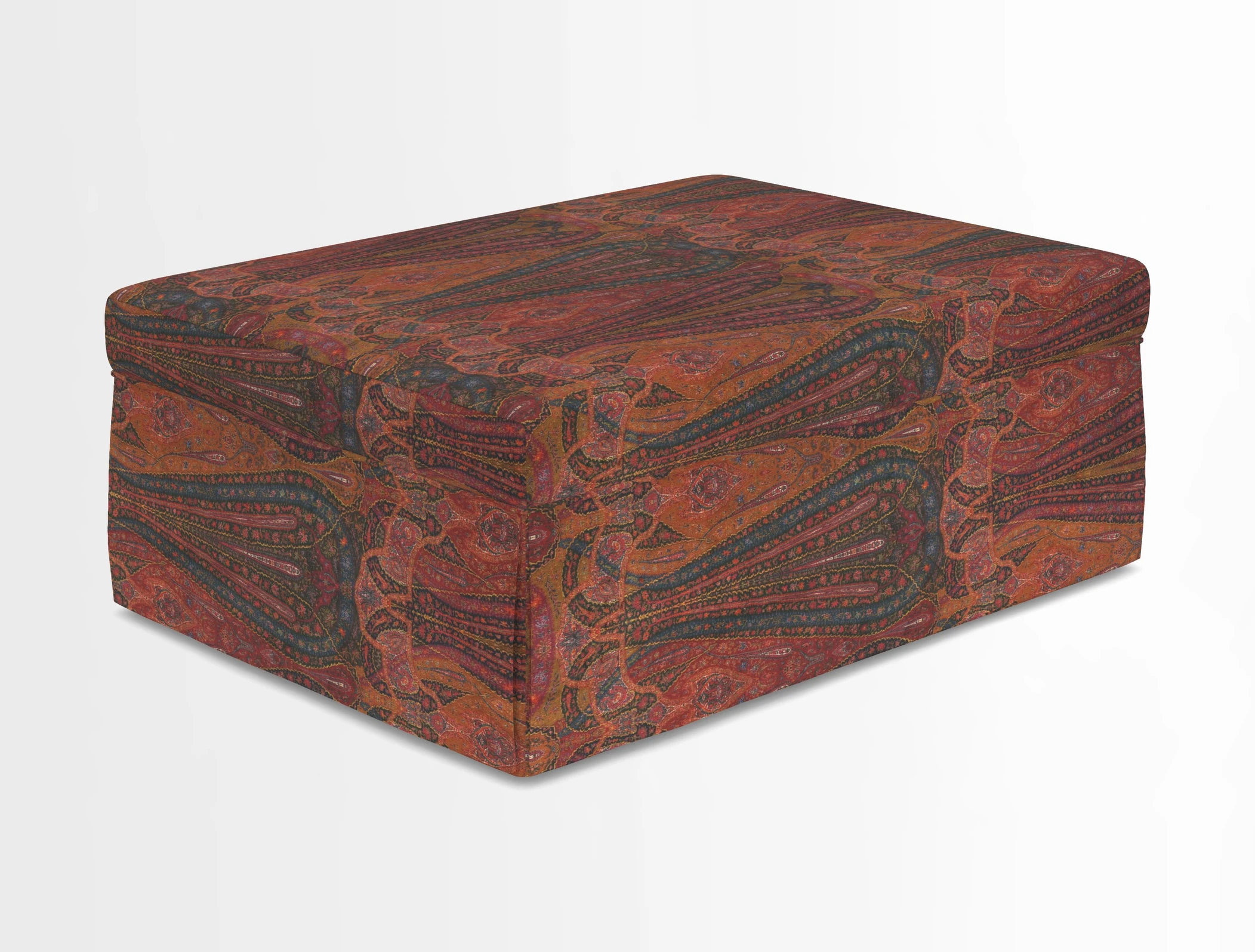 Fontwell footstool in Globe Thistle Storm