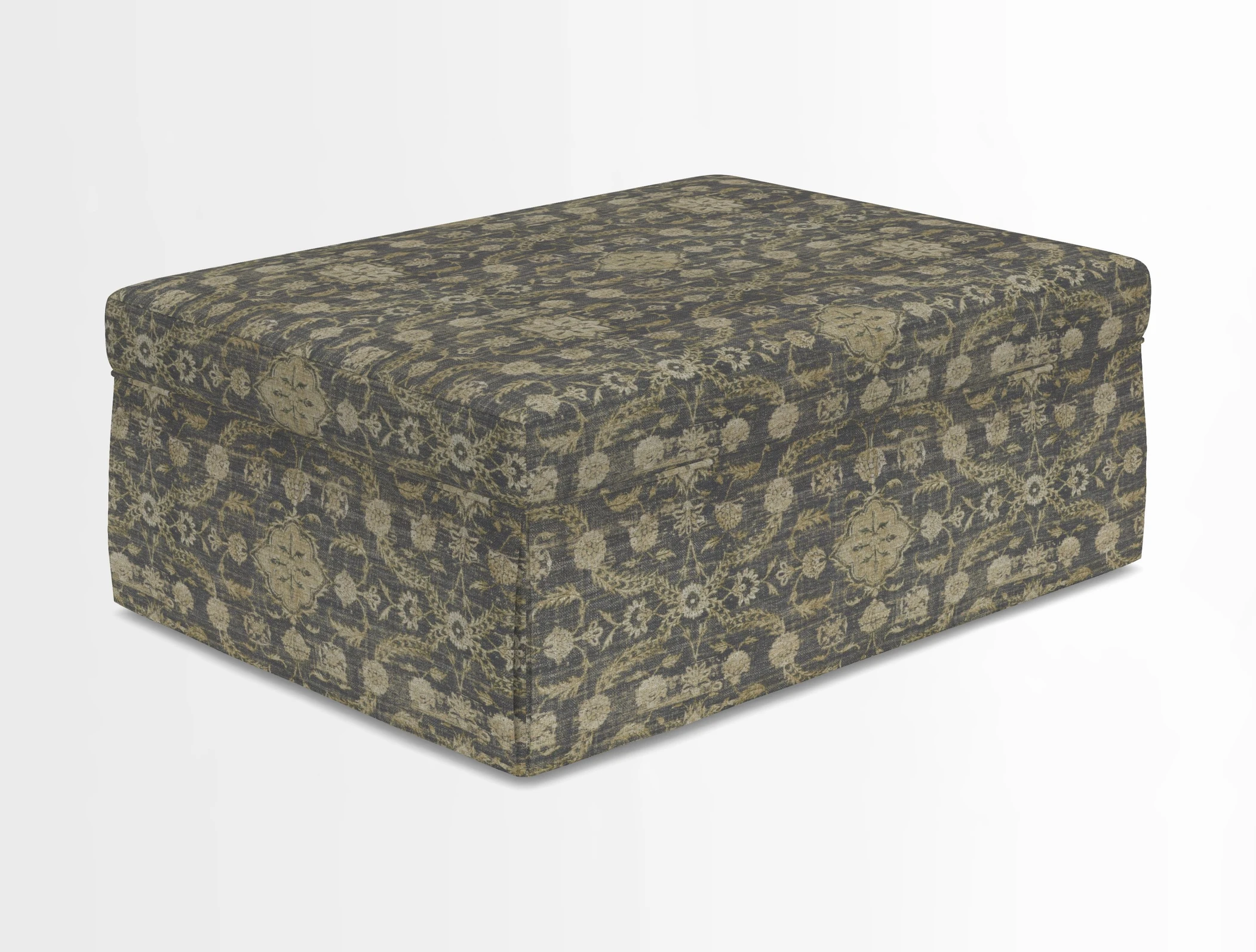 Fontwell footstool in Globe Thistle Storm