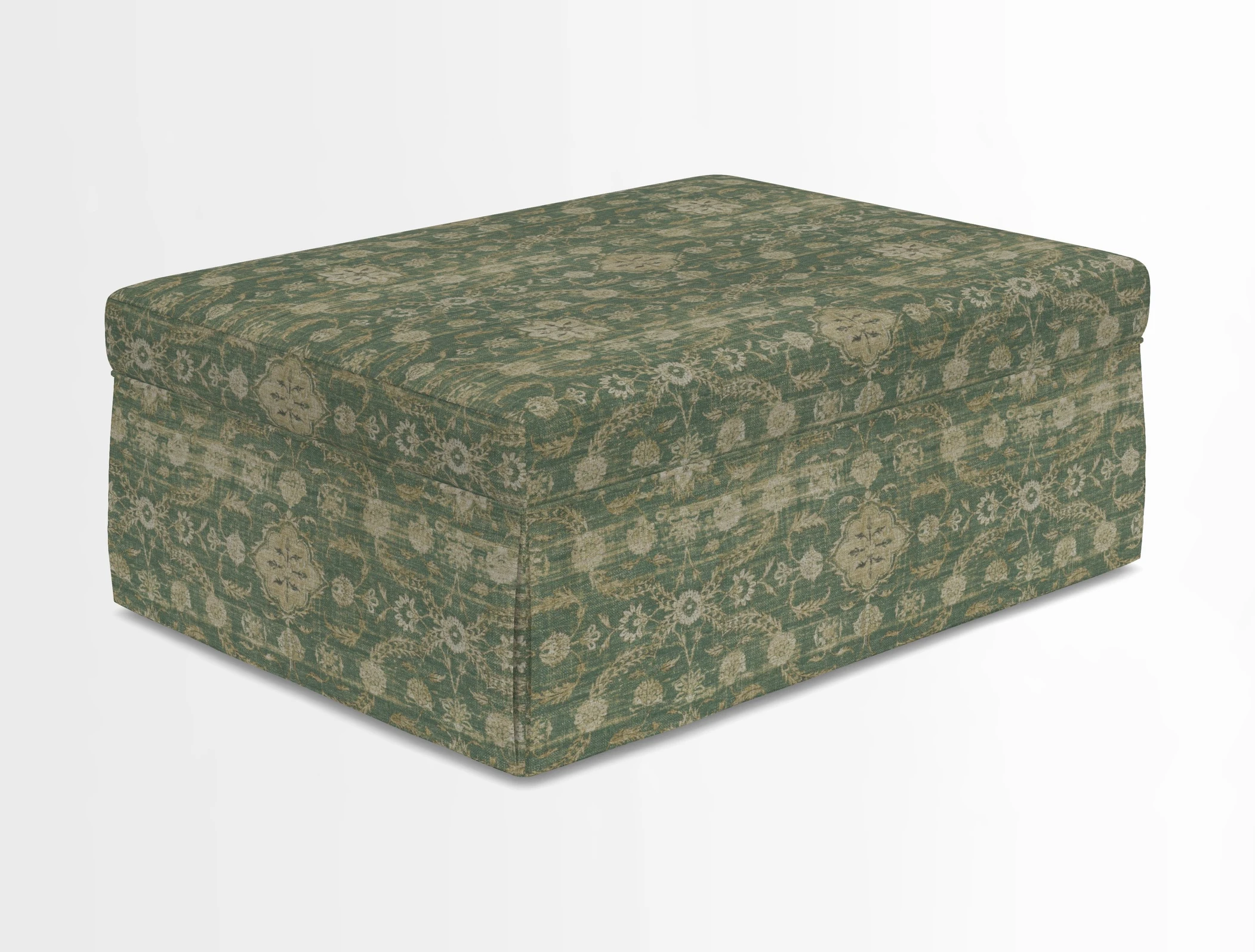 Fontwell footstool in Globe Thistle Storm