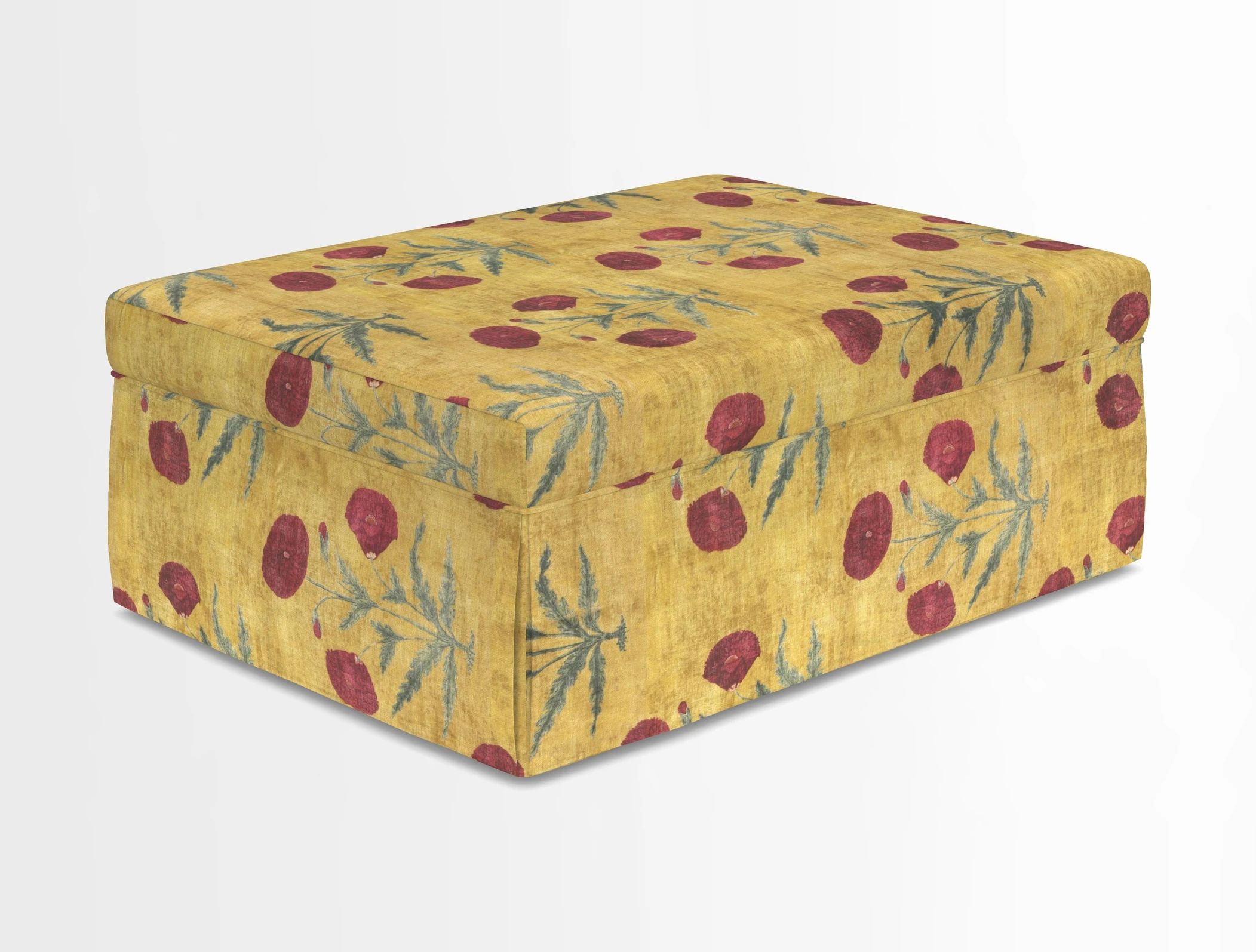 Fontwell footstool in Globe Thistle Storm