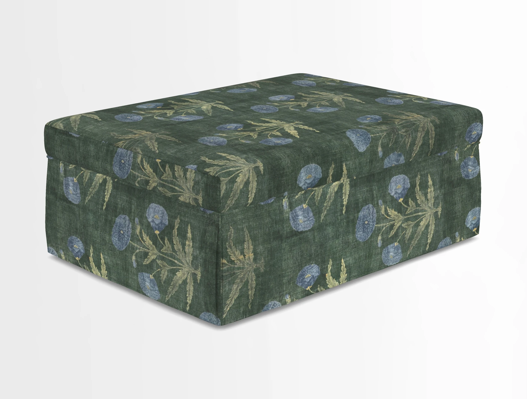 Fontwell footstool in Globe Thistle Storm