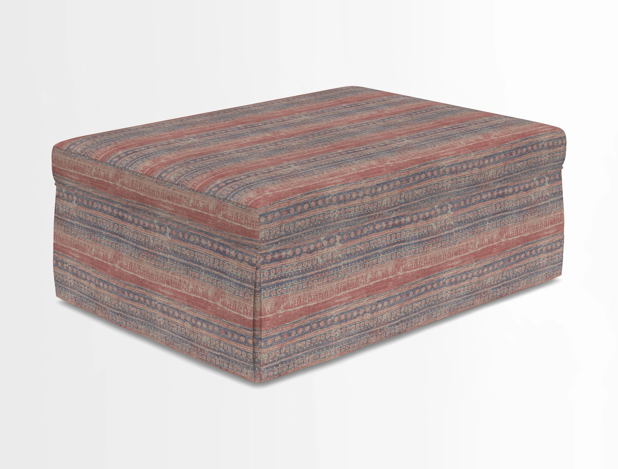 Fontwell footstool in Globe Thistle Storm