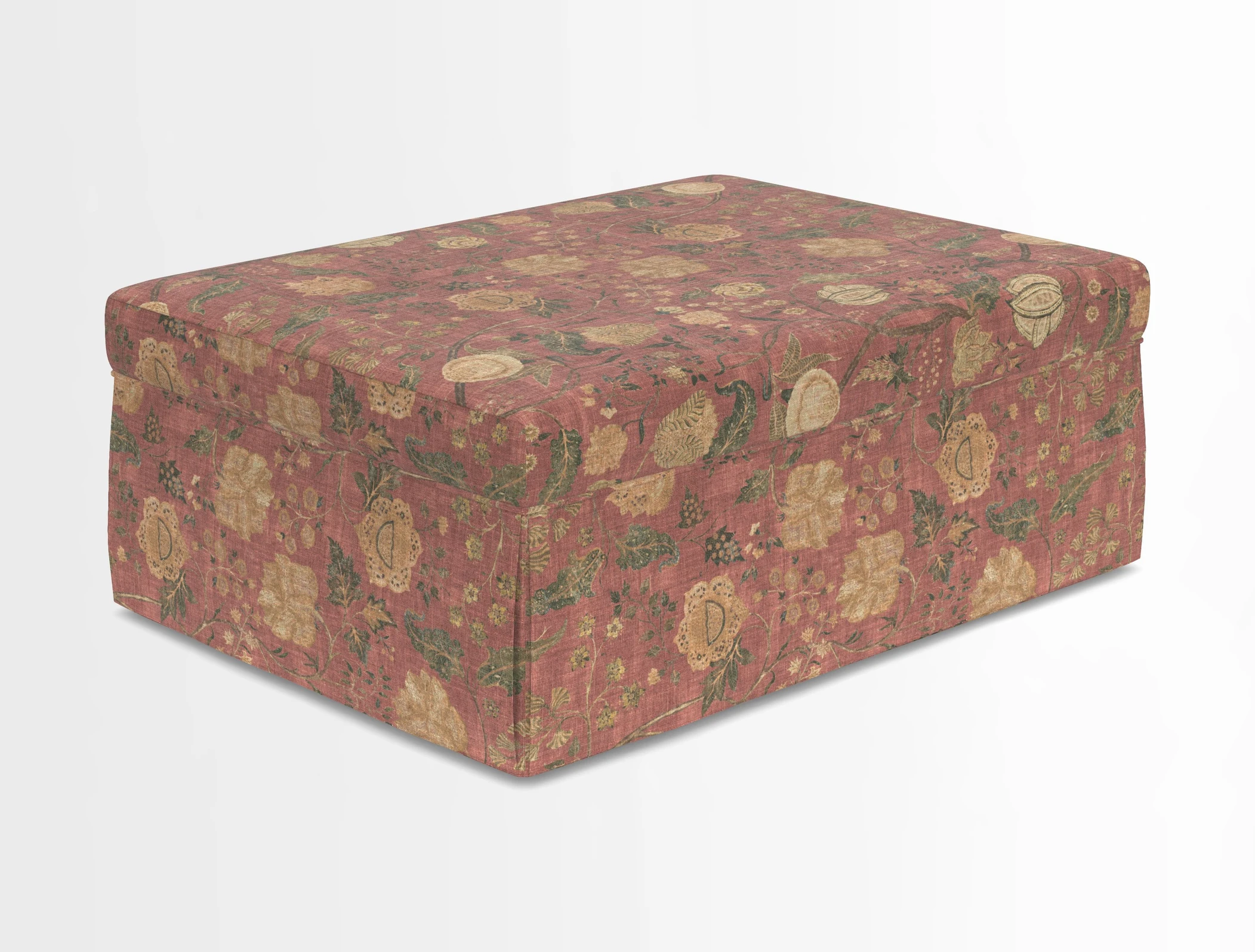Fontwell footstool in Globe Thistle Storm