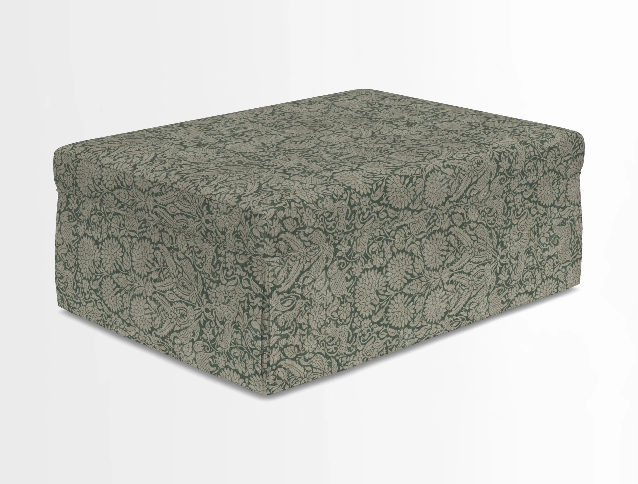 Fontwell footstool in Globe Thistle Storm