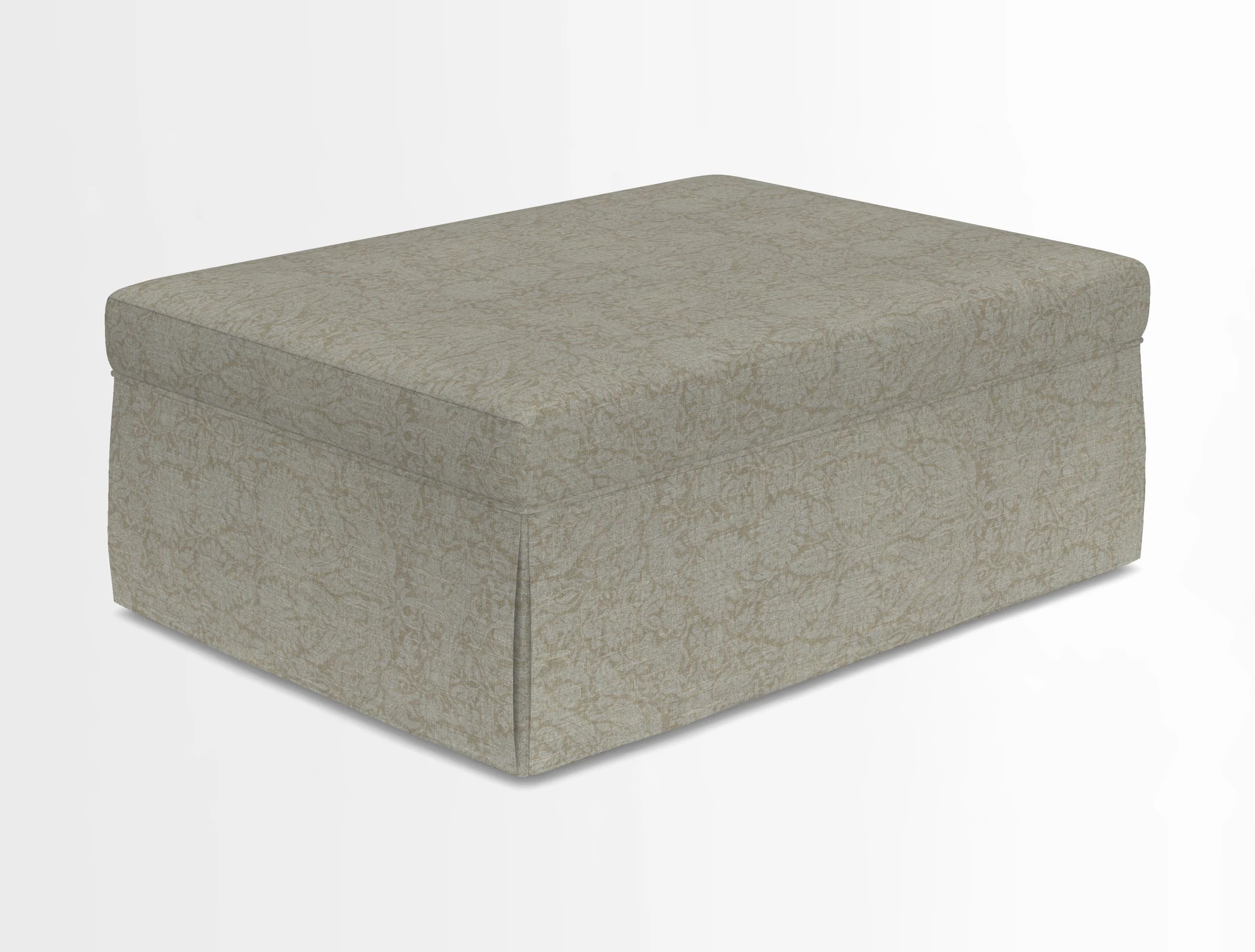 Fontwell footstool in Globe Thistle Storm