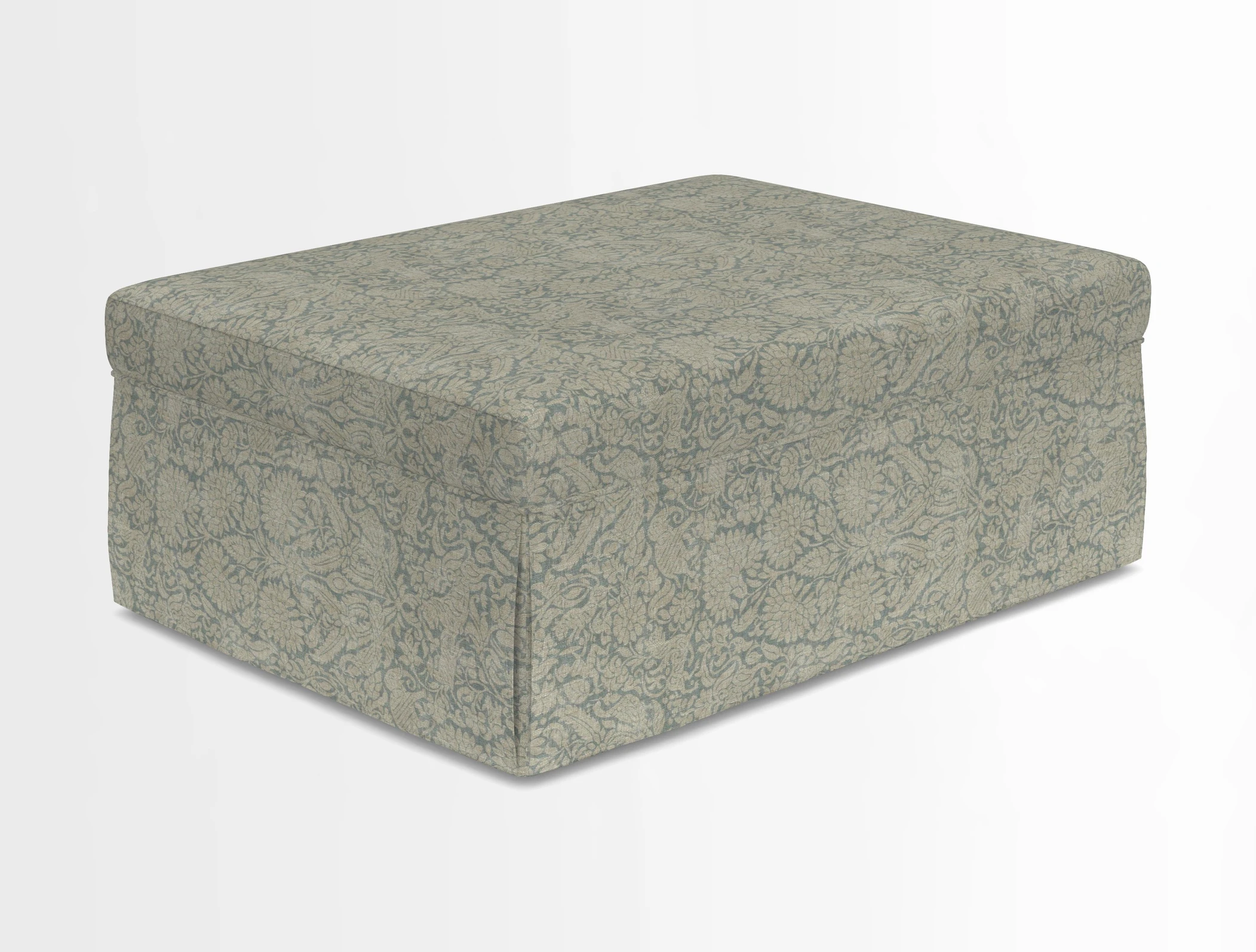 Fontwell footstool in Globe Thistle Storm