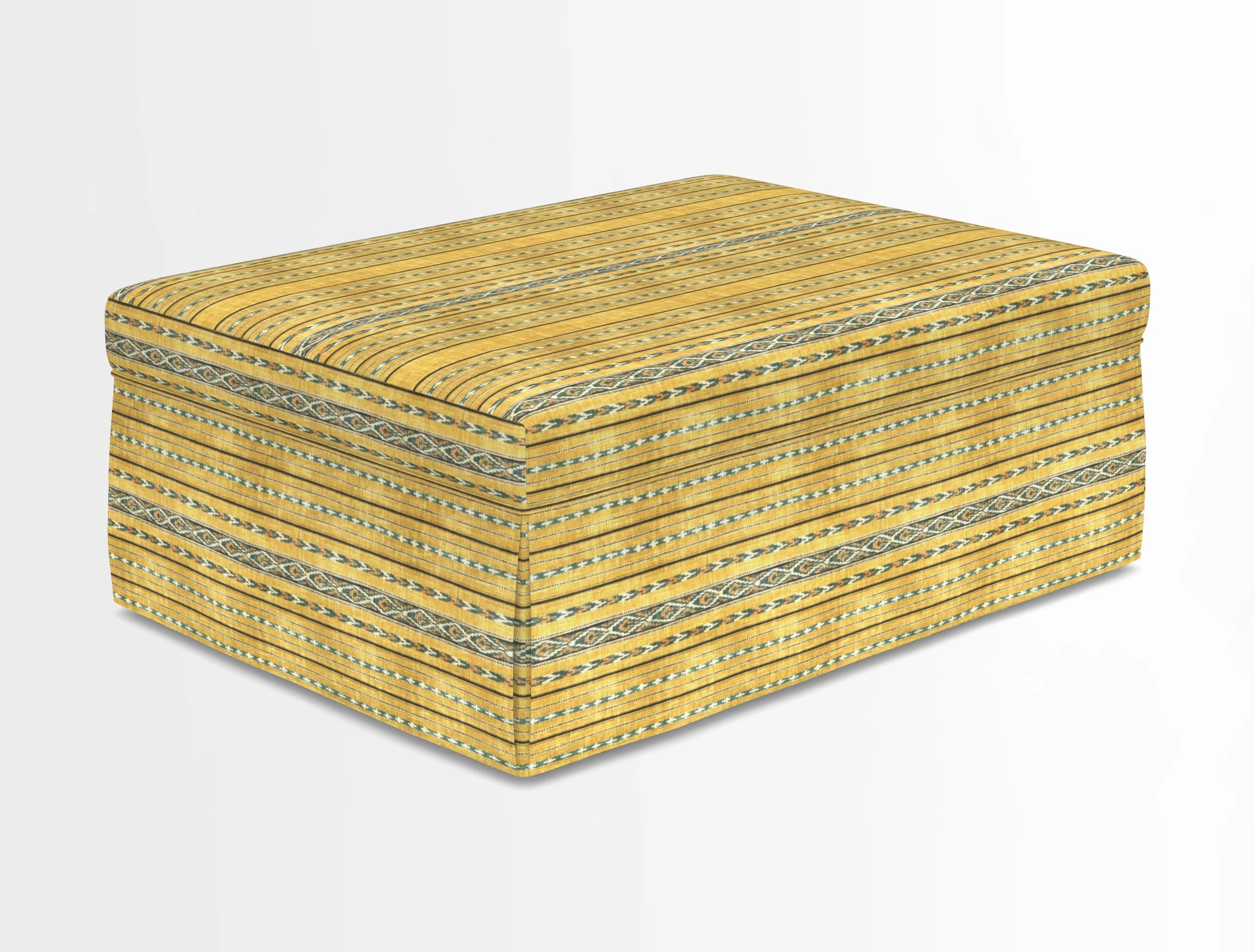 Fontwell footstool in Globe Thistle Storm