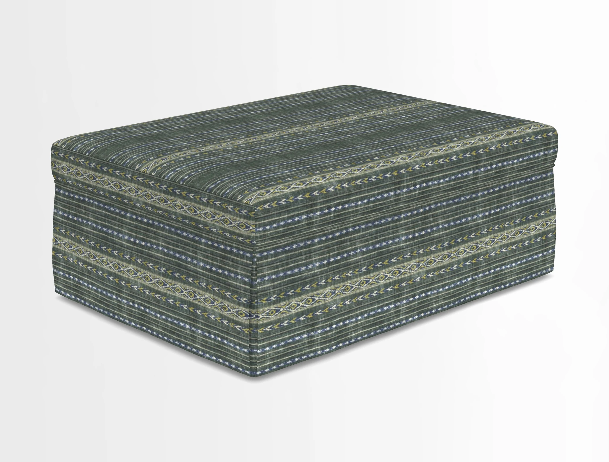 Fontwell footstool in Globe Thistle Storm