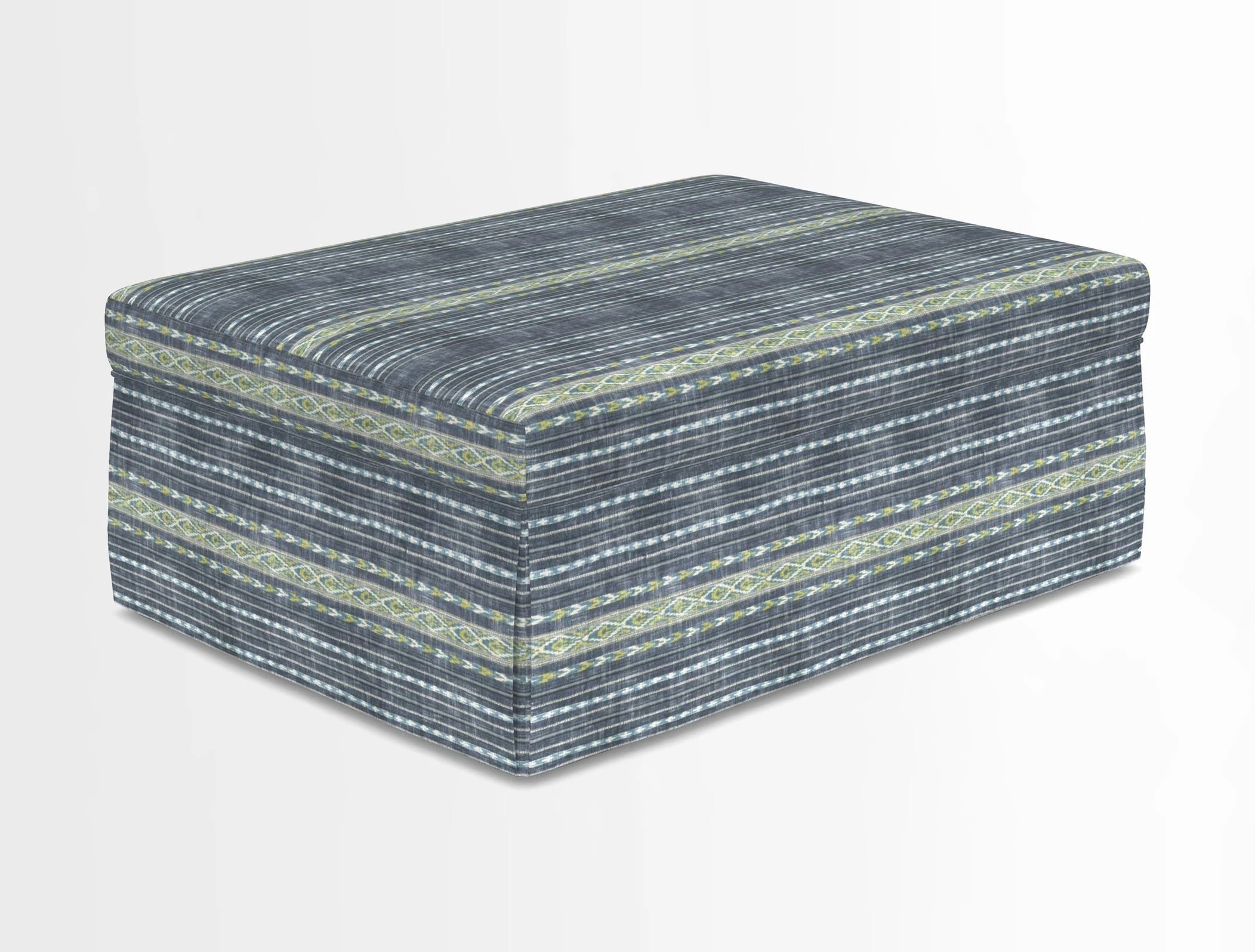 Fontwell footstool in Globe Thistle Storm