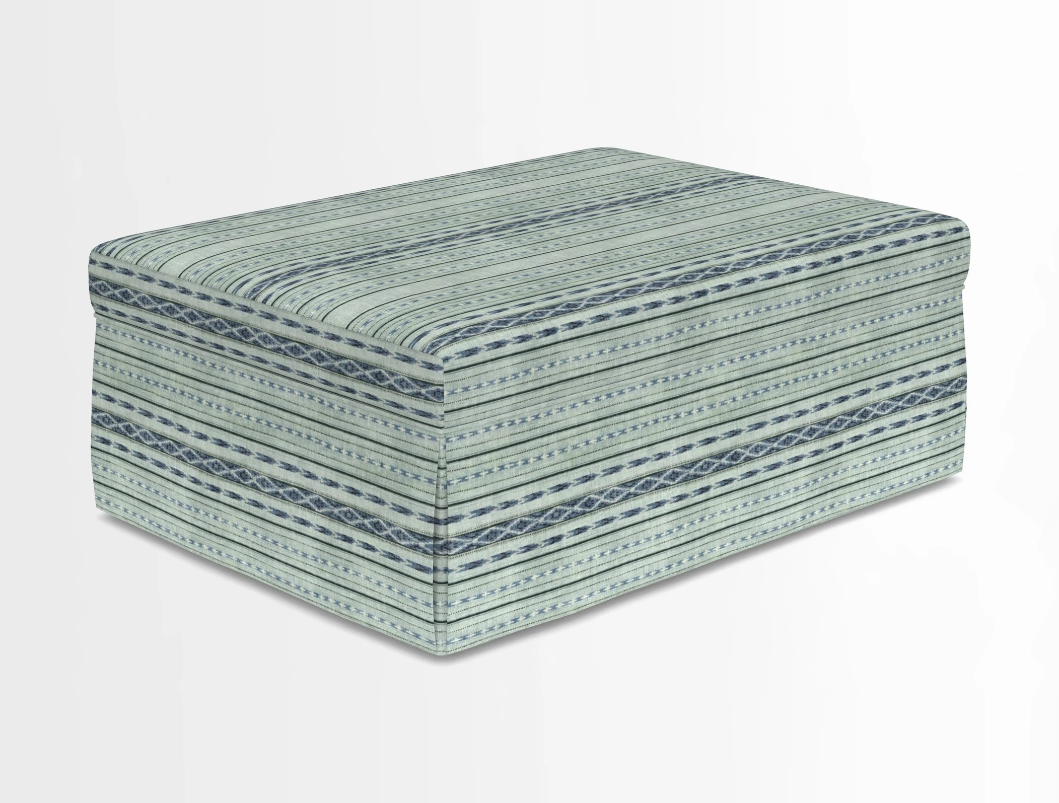 Fontwell footstool in Globe Thistle Storm