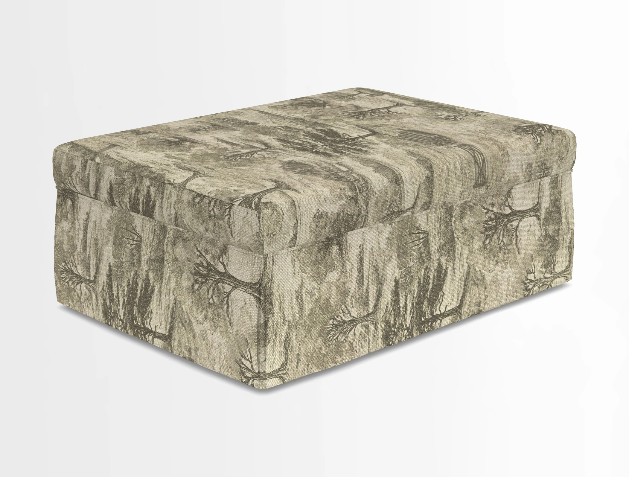 Fontwell footstool in Globe Thistle Storm