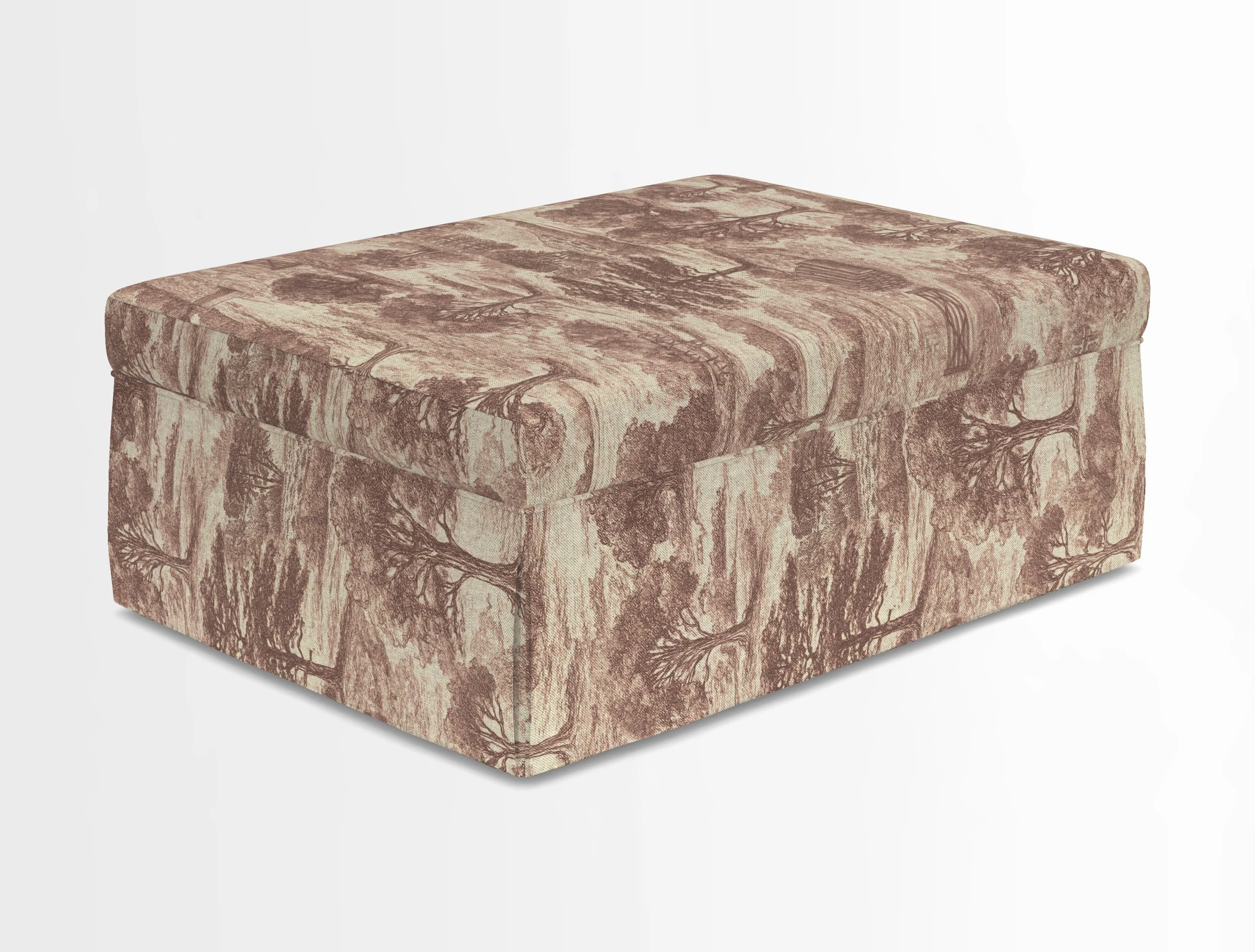 Fontwell footstool in Globe Thistle Storm