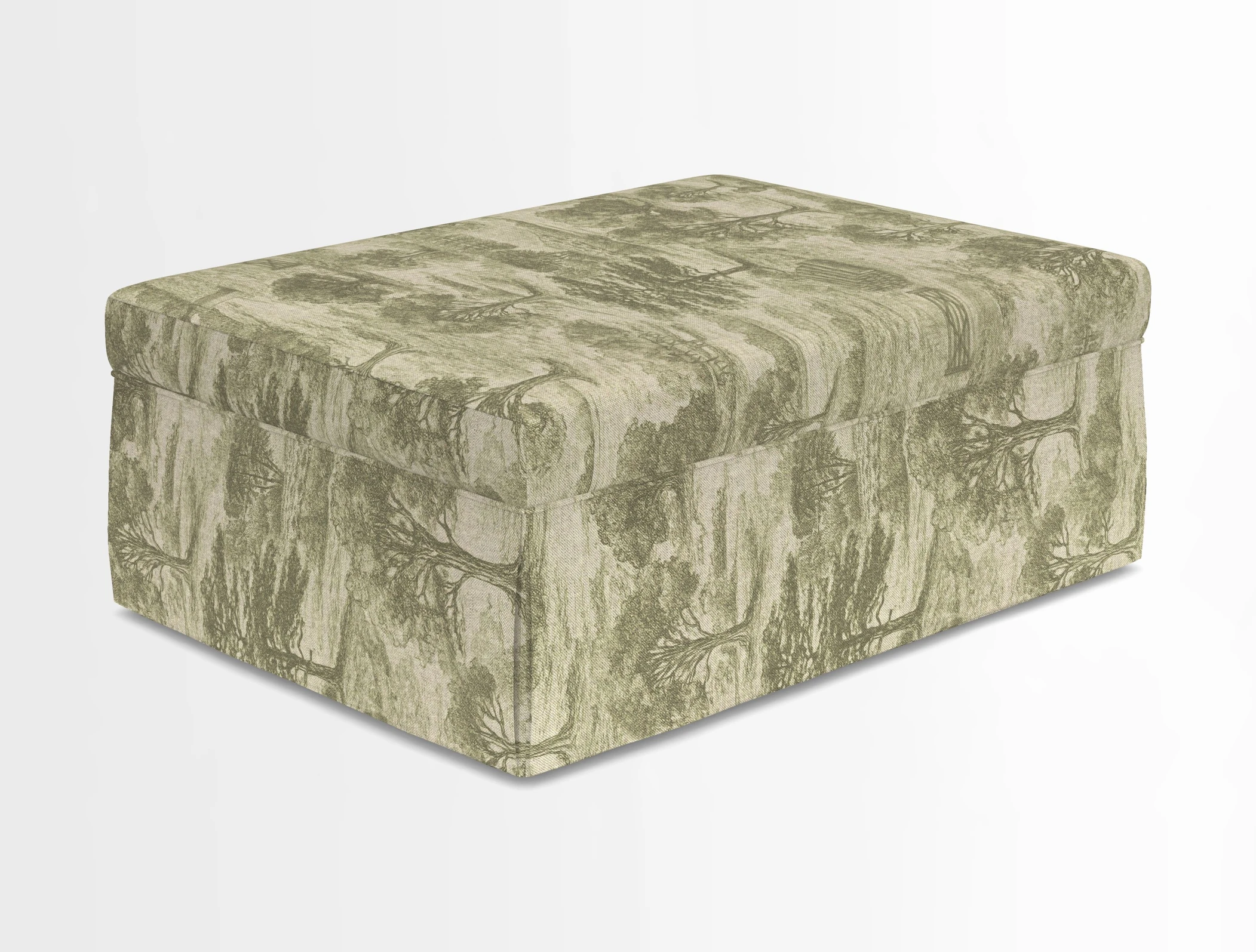 Fontwell footstool in Globe Thistle Storm