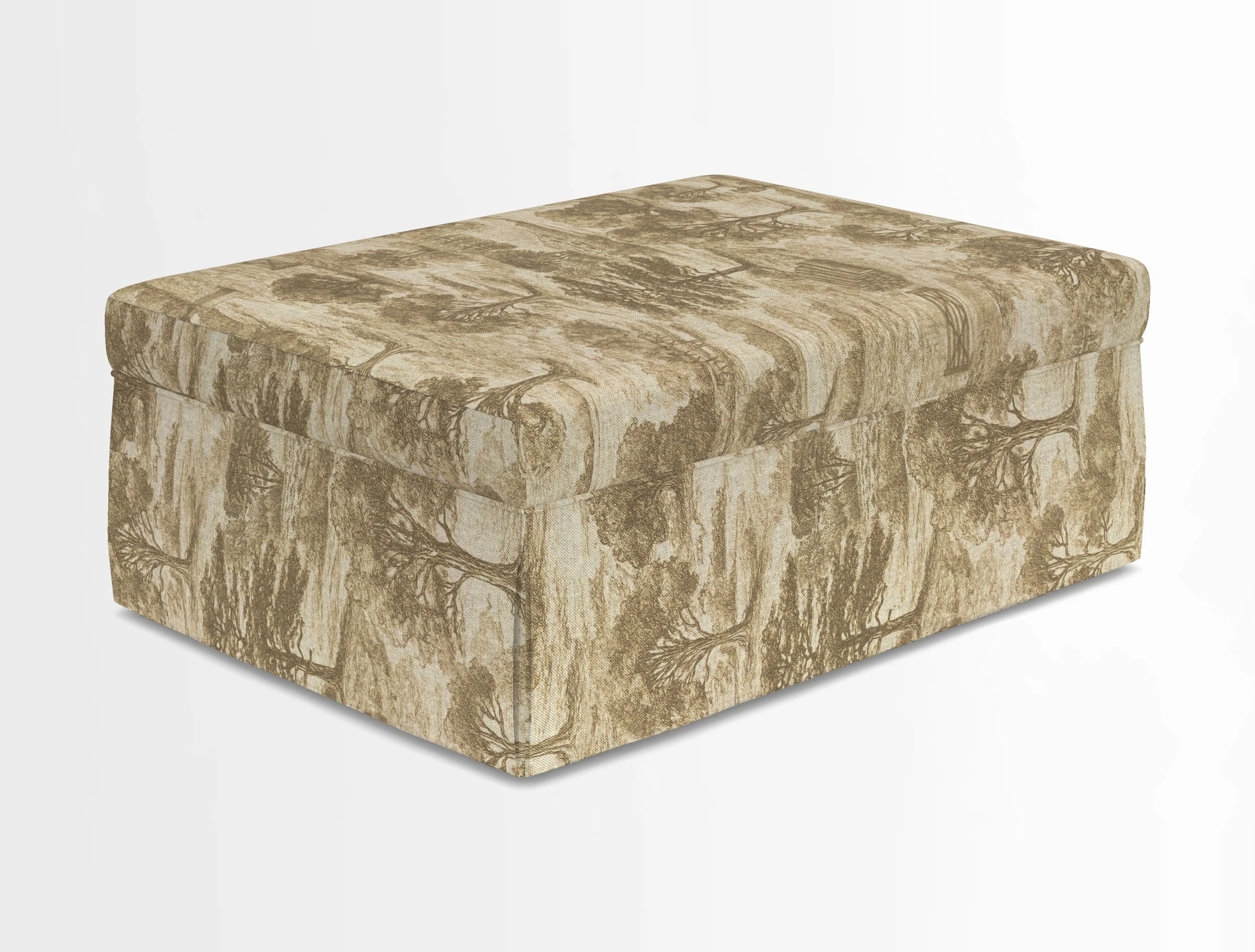 Fontwell footstool in Globe Thistle Storm