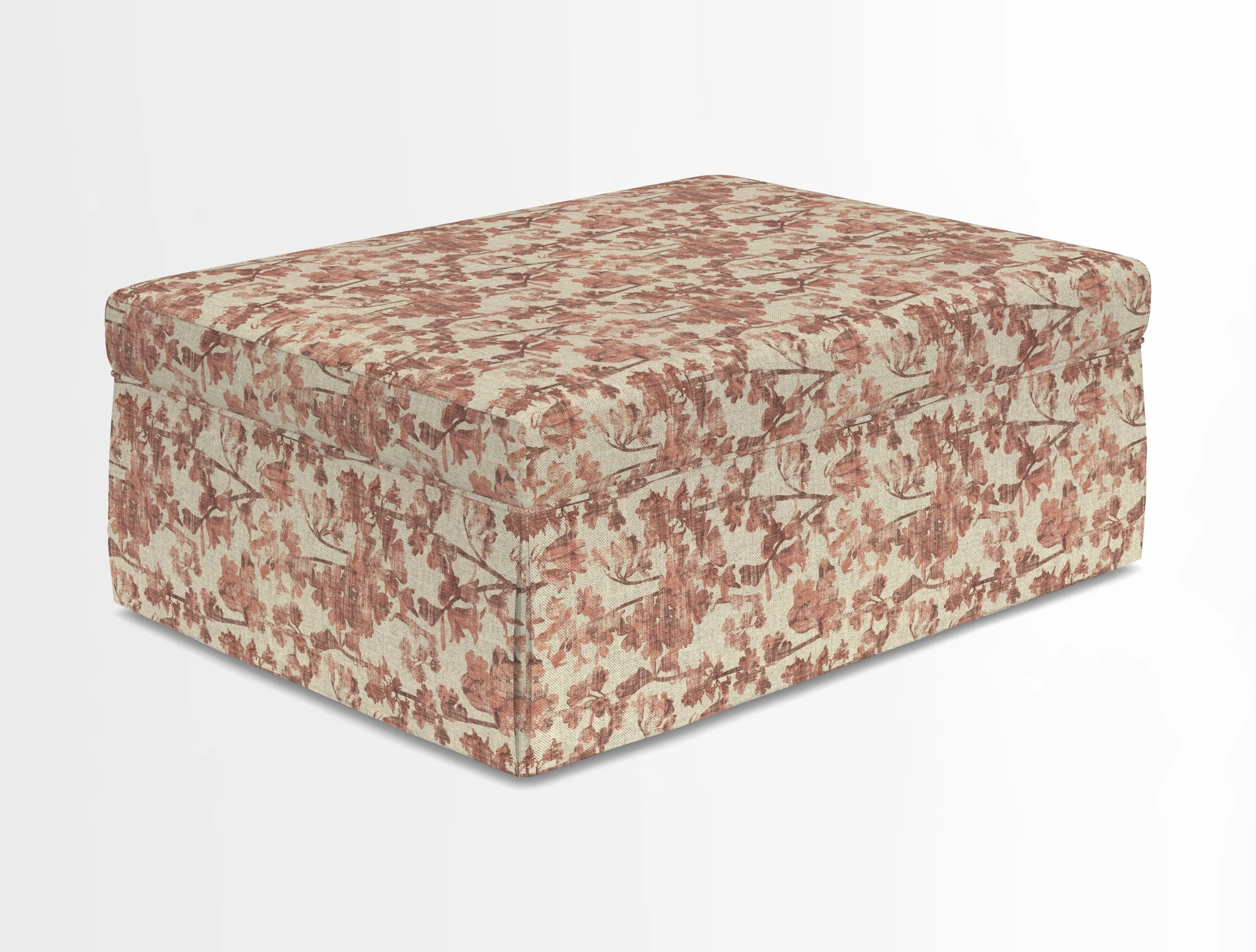 Fontwell footstool in Globe Thistle Storm