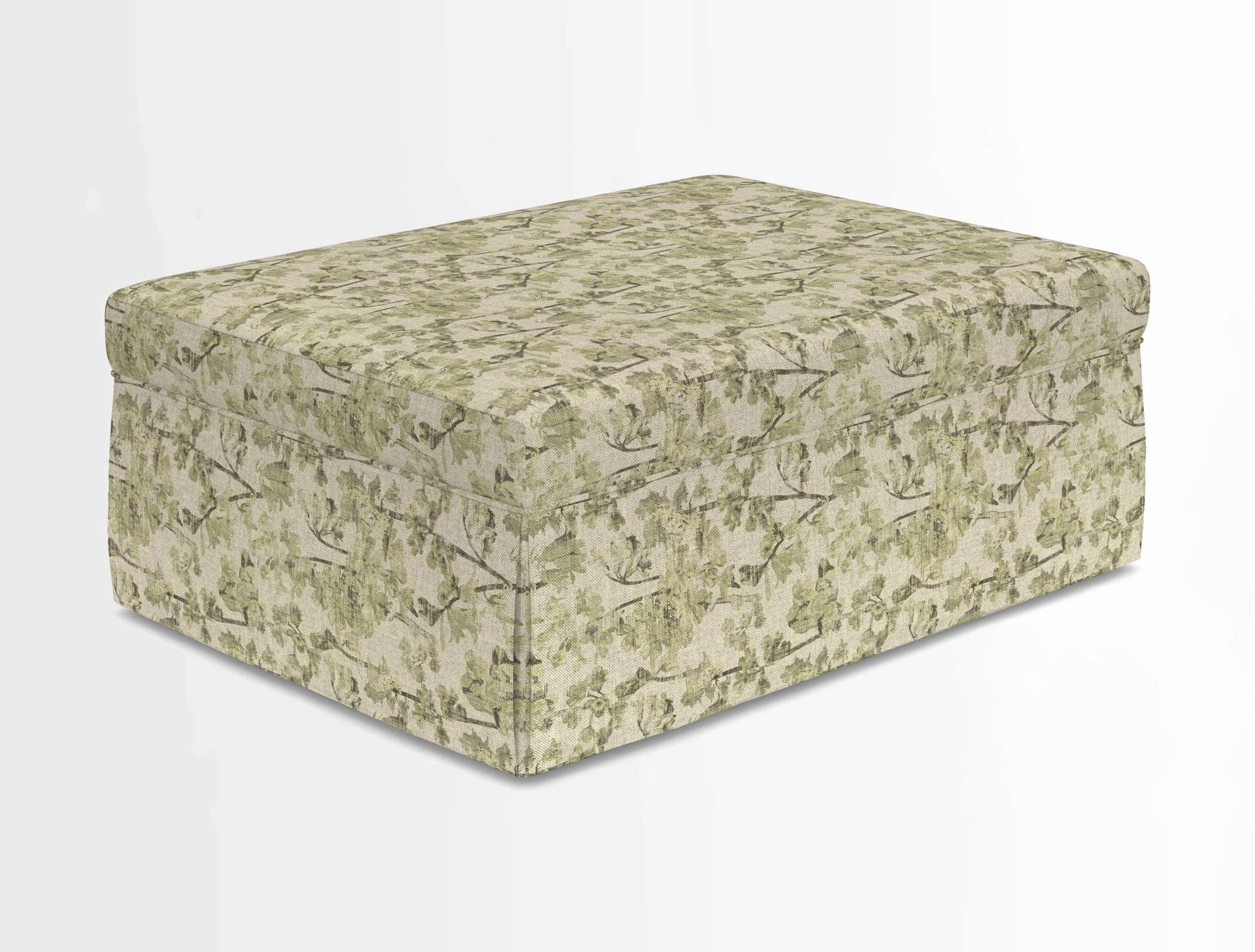 Fontwell footstool in Globe Thistle Storm