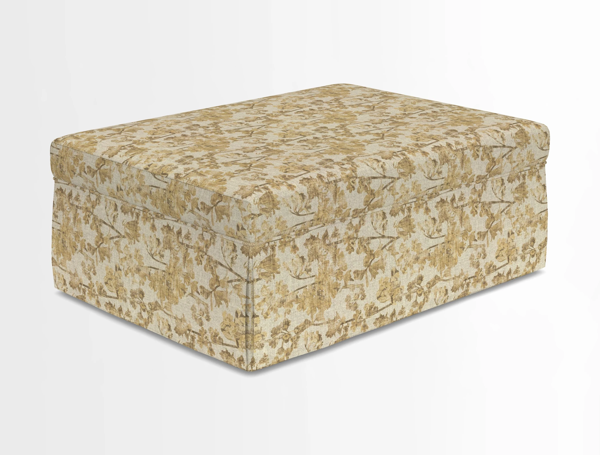 Fontwell footstool in Globe Thistle Storm