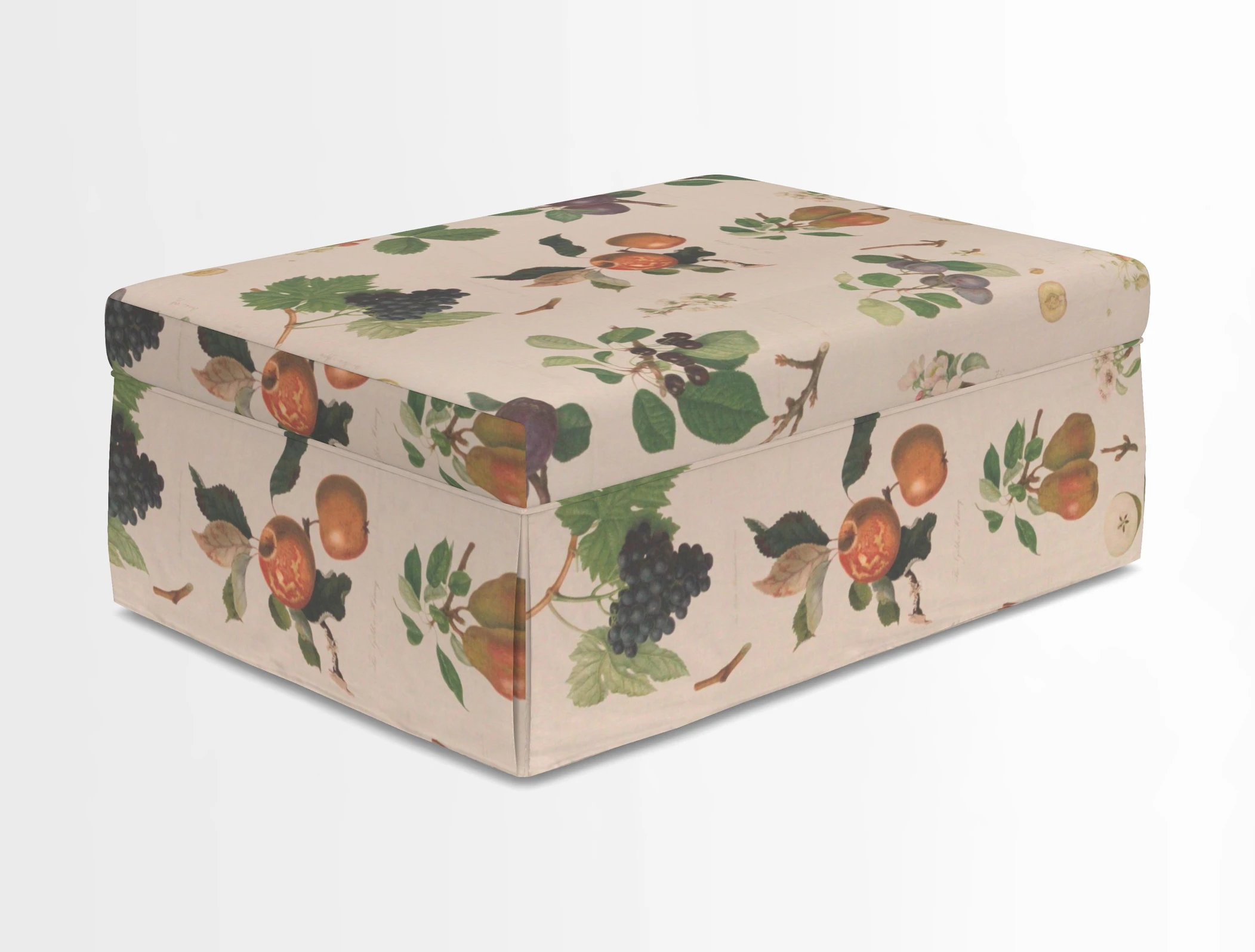 Fontwell footstool in Globe Thistle Storm