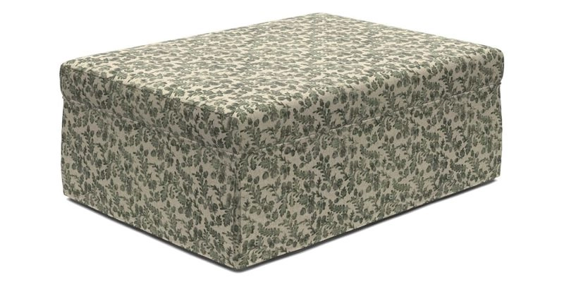 Fontwell footstool A in Sussex Stripe Cinnamon